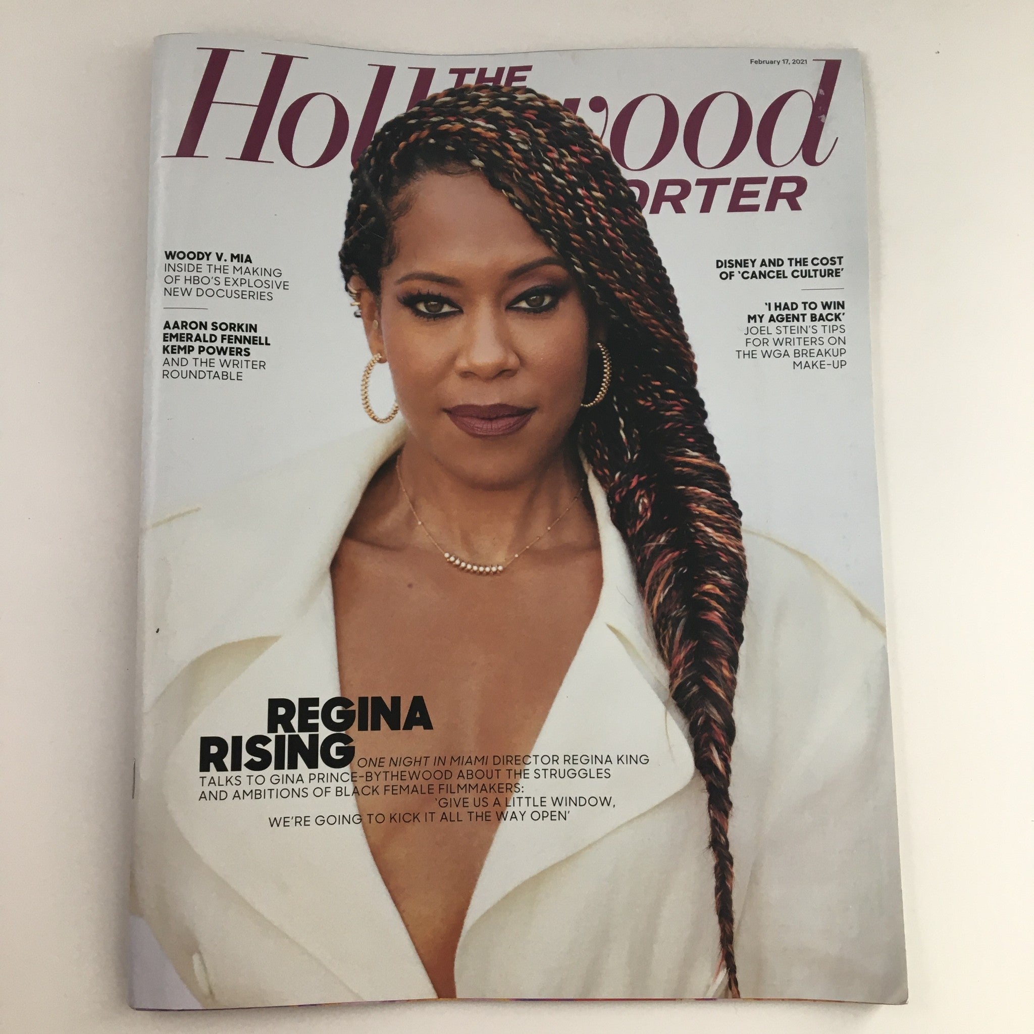 The Hollywood Reporter February 17 2021 Regina King & Aaron Sorkin, No Label