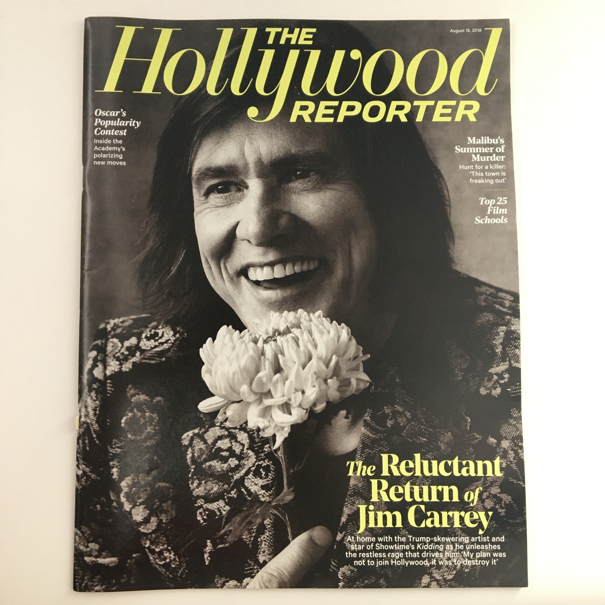 The Hollywood Reporter August 15 2018 Jim Carrey's Reluctant Return, No Label