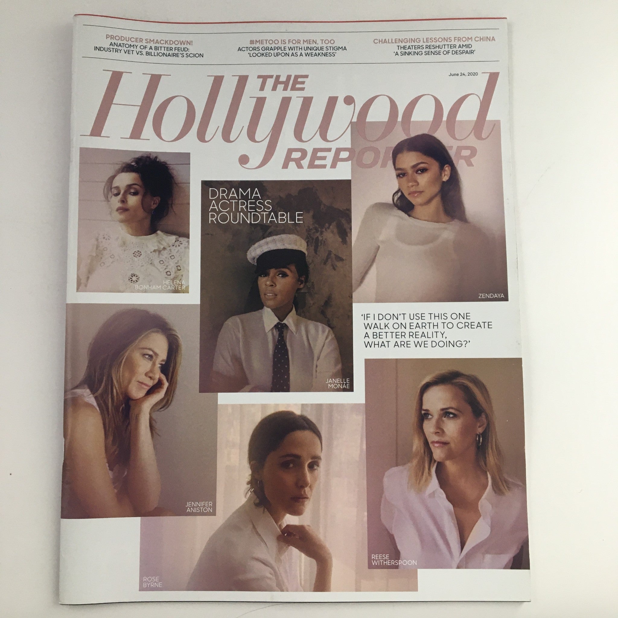 The Hollywood Reporter June 24 2020 Zendaya & Jennifer Aniston, No Label VG