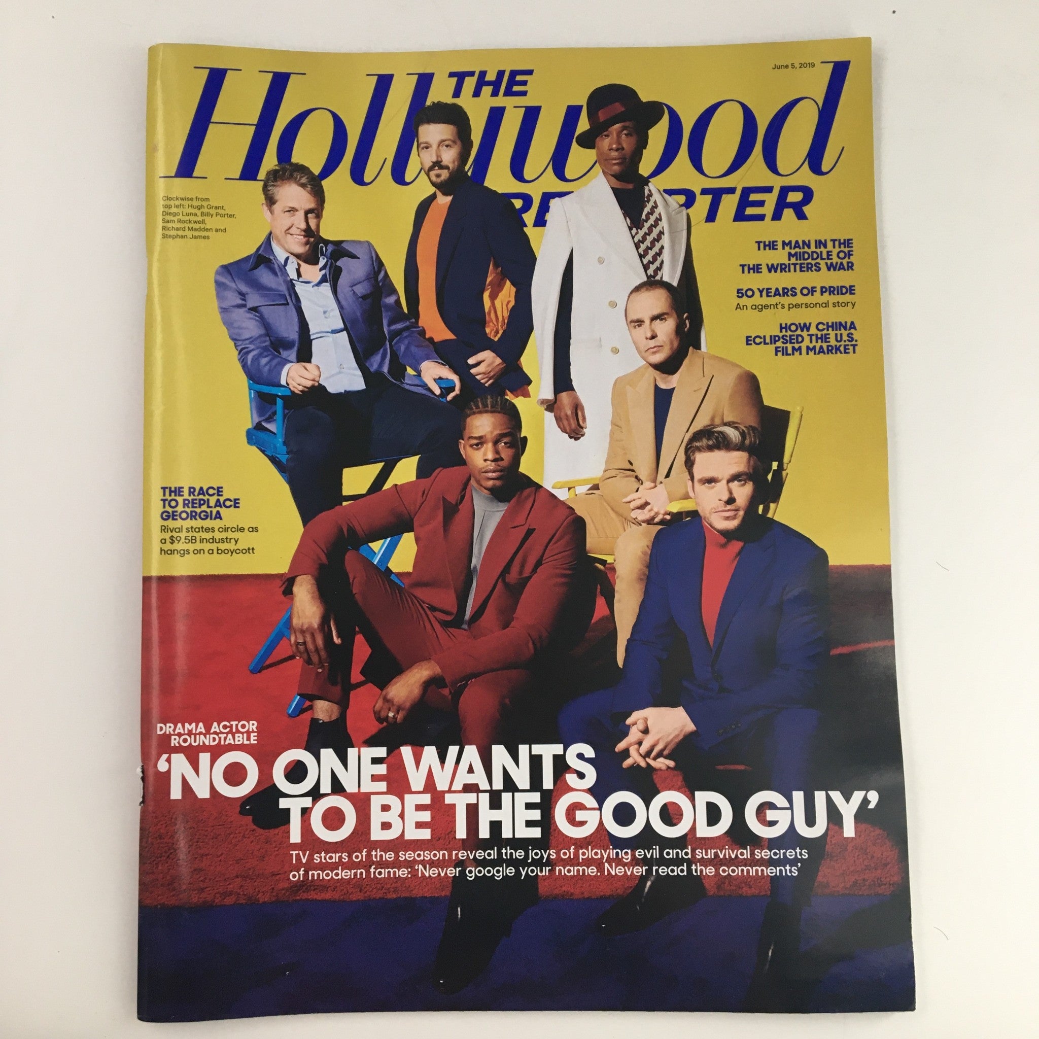 The Hollywood Reporter June 5 2020 Hugh Grant, Diego Luna, Billy P., No Label VG