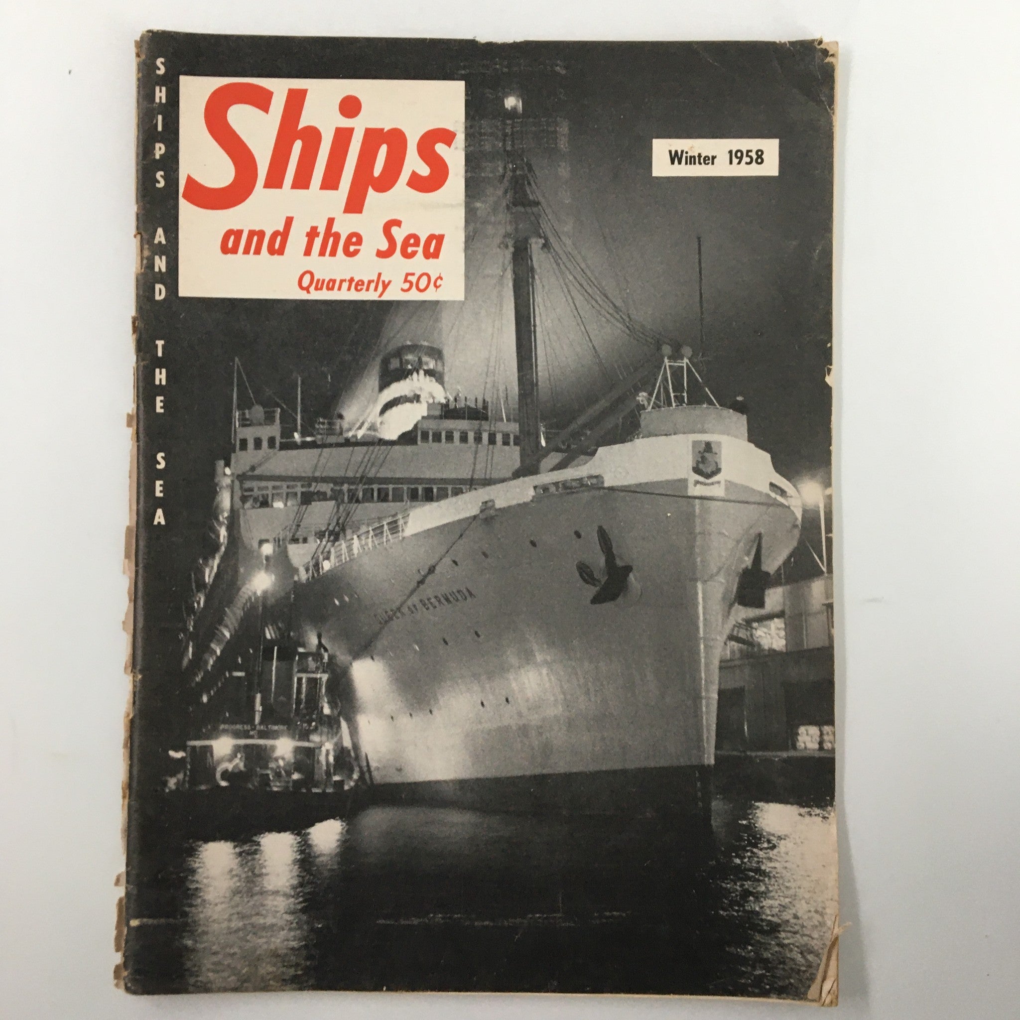 VTG Ships and the Sea Magazine Winter 1958 The Queen of Bermuda No Label