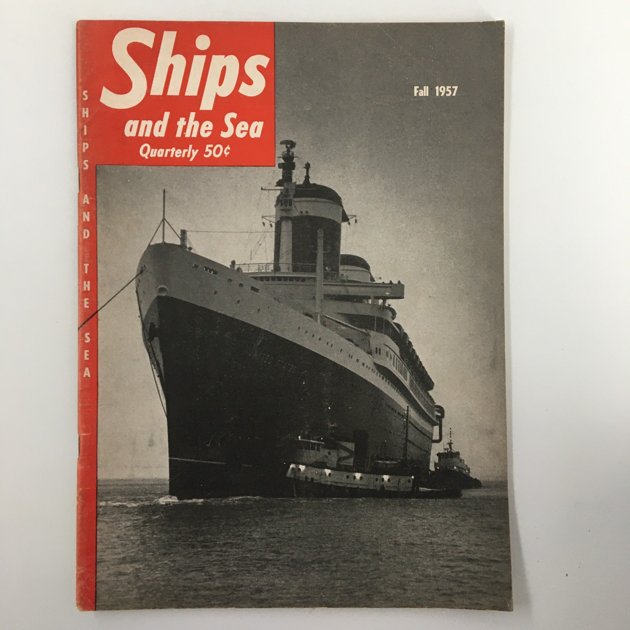 VTG Ships and the Sea Magazine Fall 1957 U.S. Tow During a Snow Storm No Label