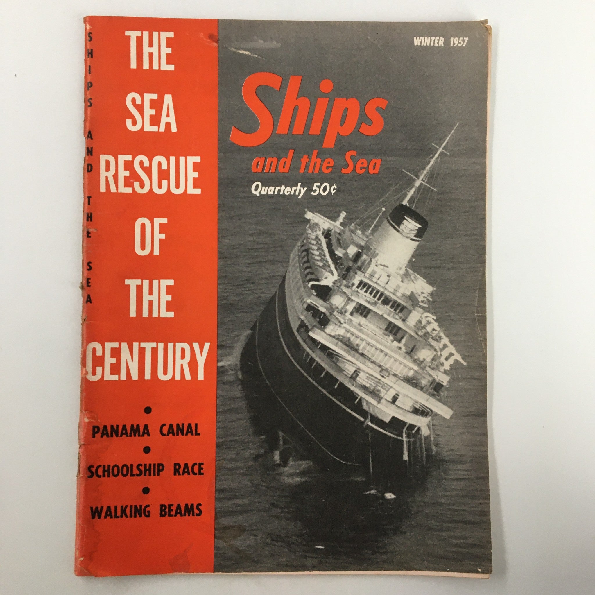 VTG Ships and the Sea Magazine Winter 1957 The Sinking Andrea Doria No Label