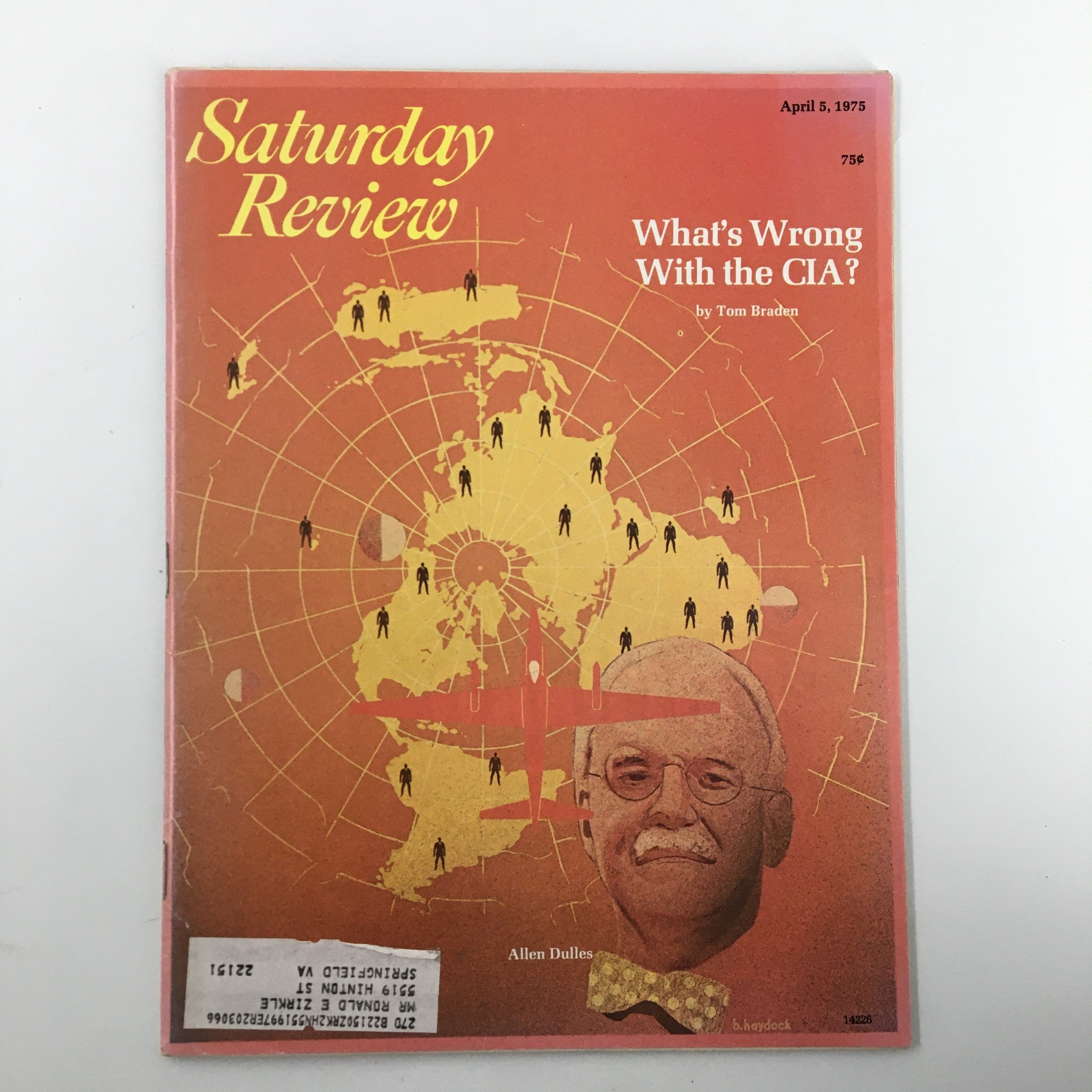 VTG Saturday Review Magazine April 5 1975 Allen Dulles What's Wrong with the CIA