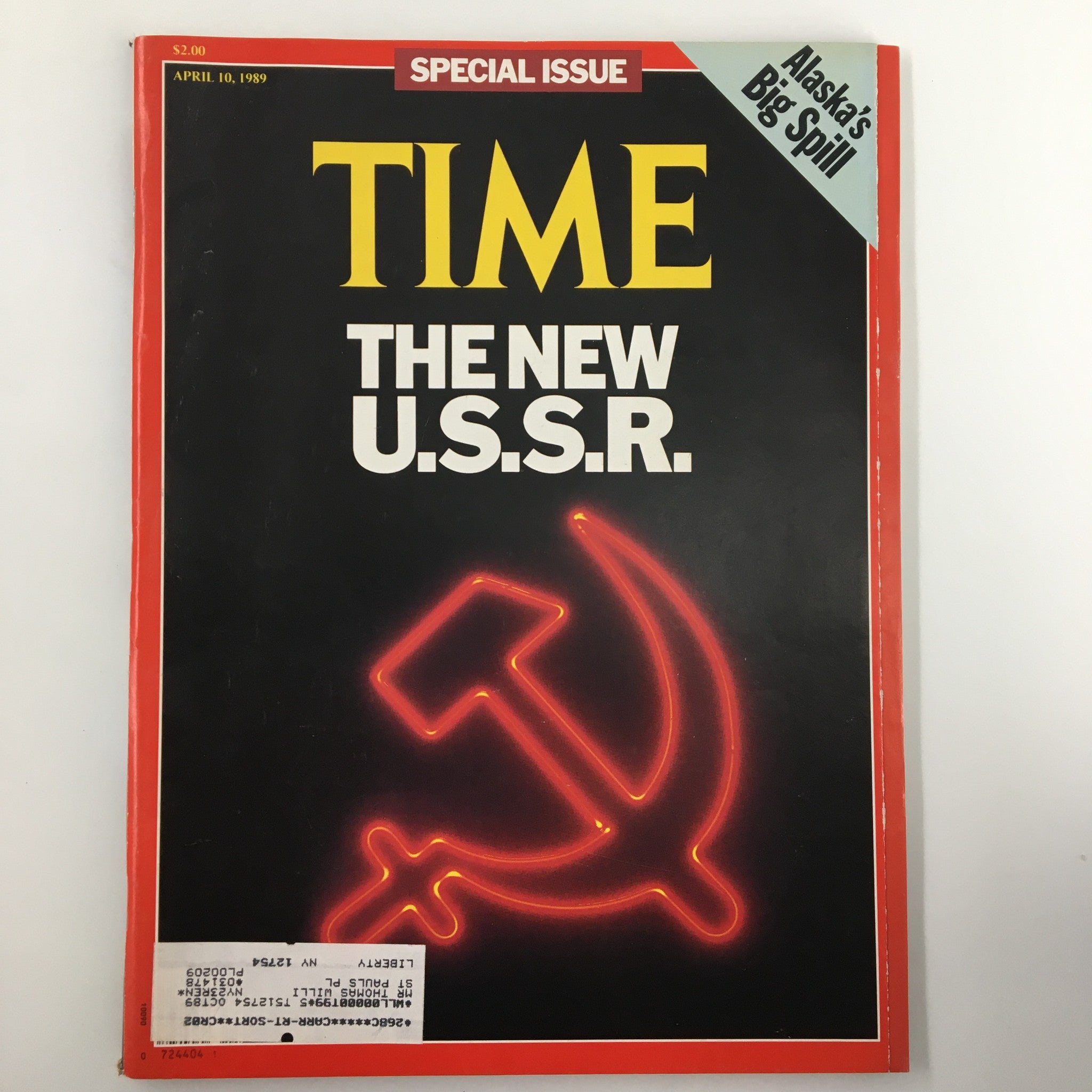 VTG Time Magazine April 10 1989 The New USSR and Alaska's Big Spill