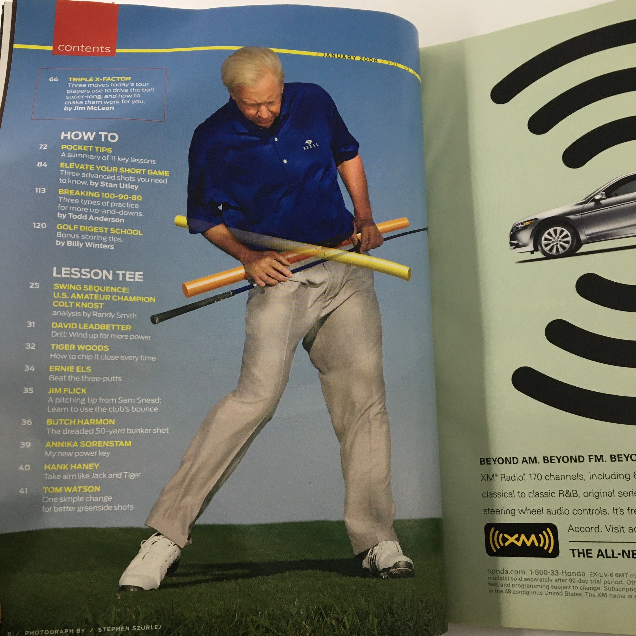 Golf Digest Magazine January 2008 Tiger Wood's Secret What Really Happened