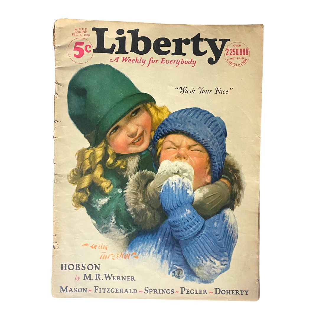 VTG Liberty Magazine February 8 1930 Girls Believe in Girls No Label