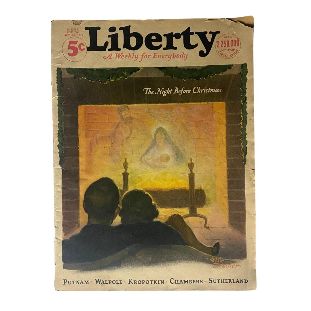 VTG Liberty Magazine December 28 1929 The Night Before Christmas No Label