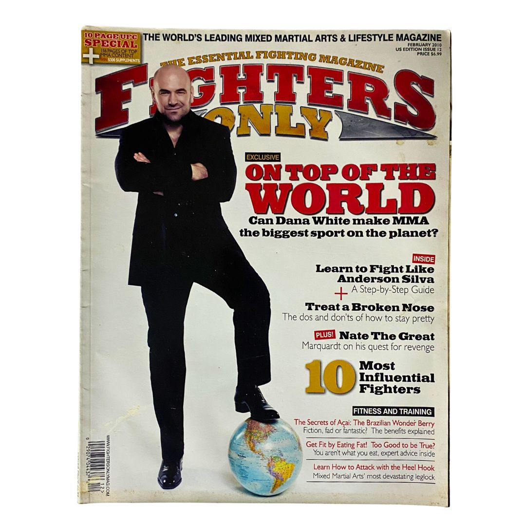 Fighters Only US Magazine February 2010 Issue 12 Dana White No Label