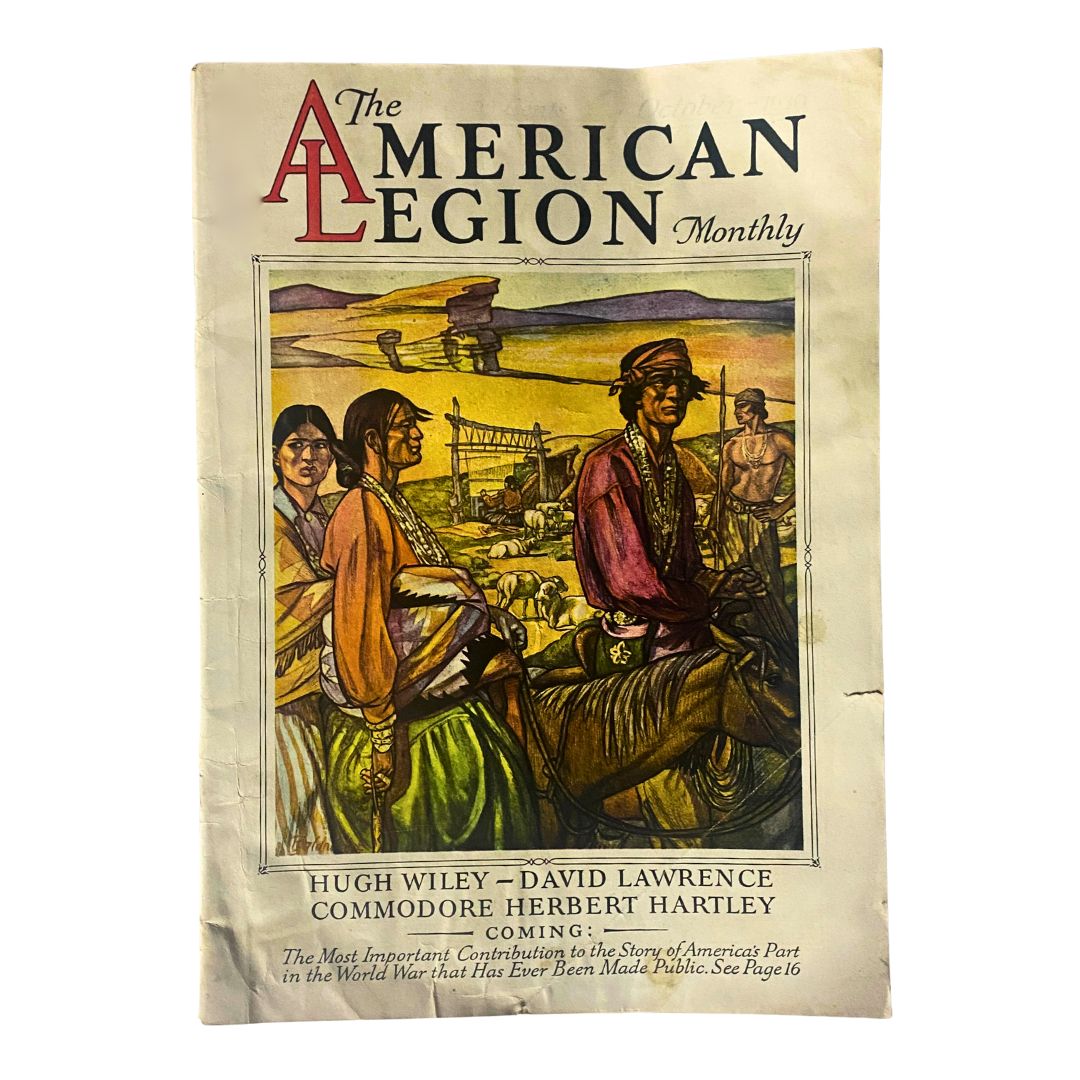 VTG The American Legion Magazine October 1930 Early American GD Interior