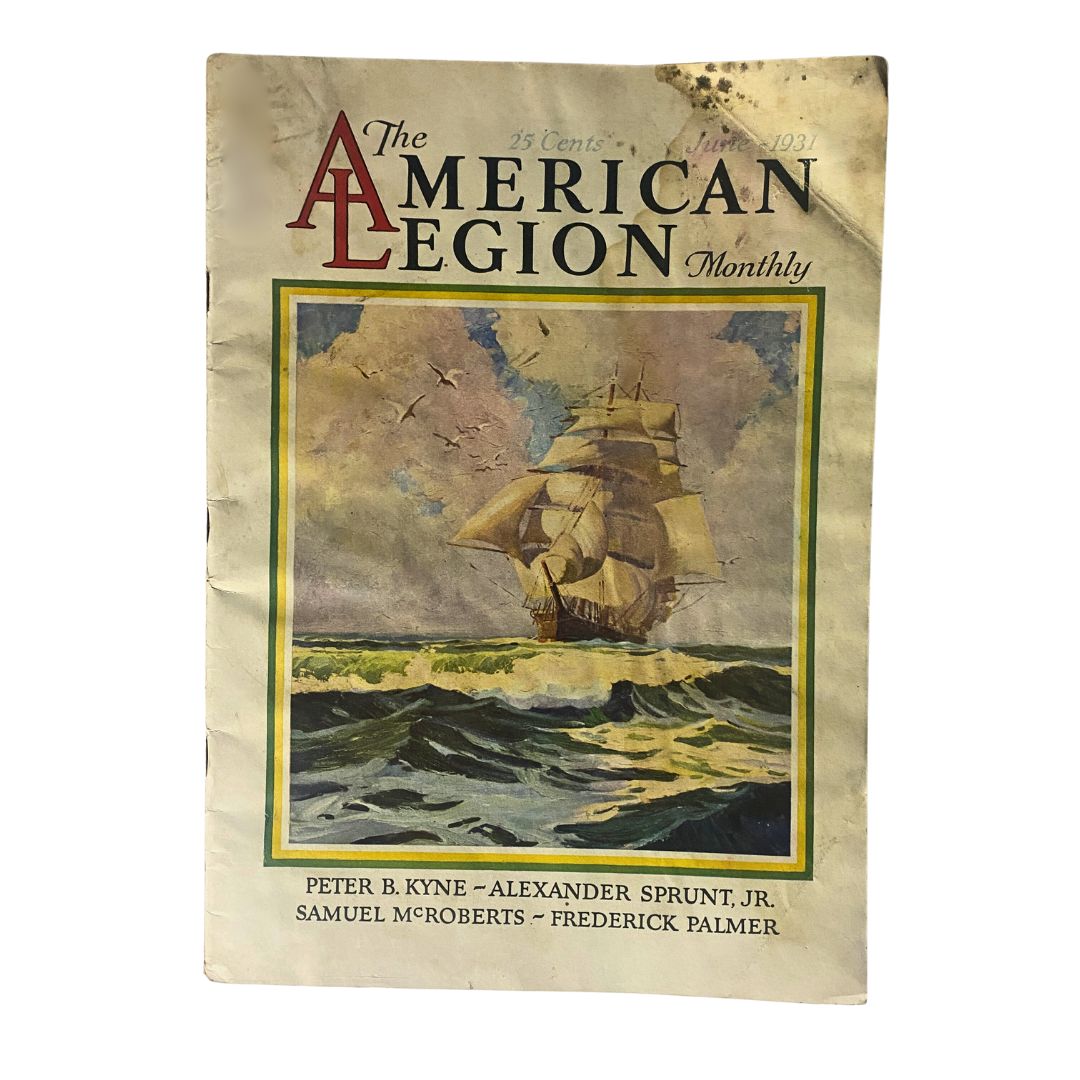 VTG The American Legion Magazine June 1931 Six Months Out GD Interior