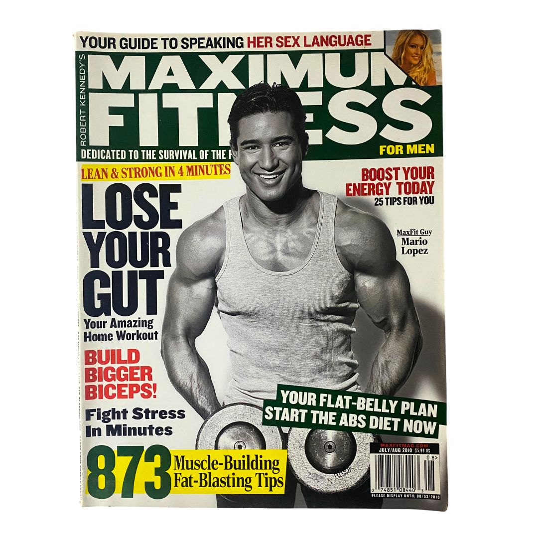 Maximum Fitness Magazine July / August 2010 Mario Lopez No Label VG