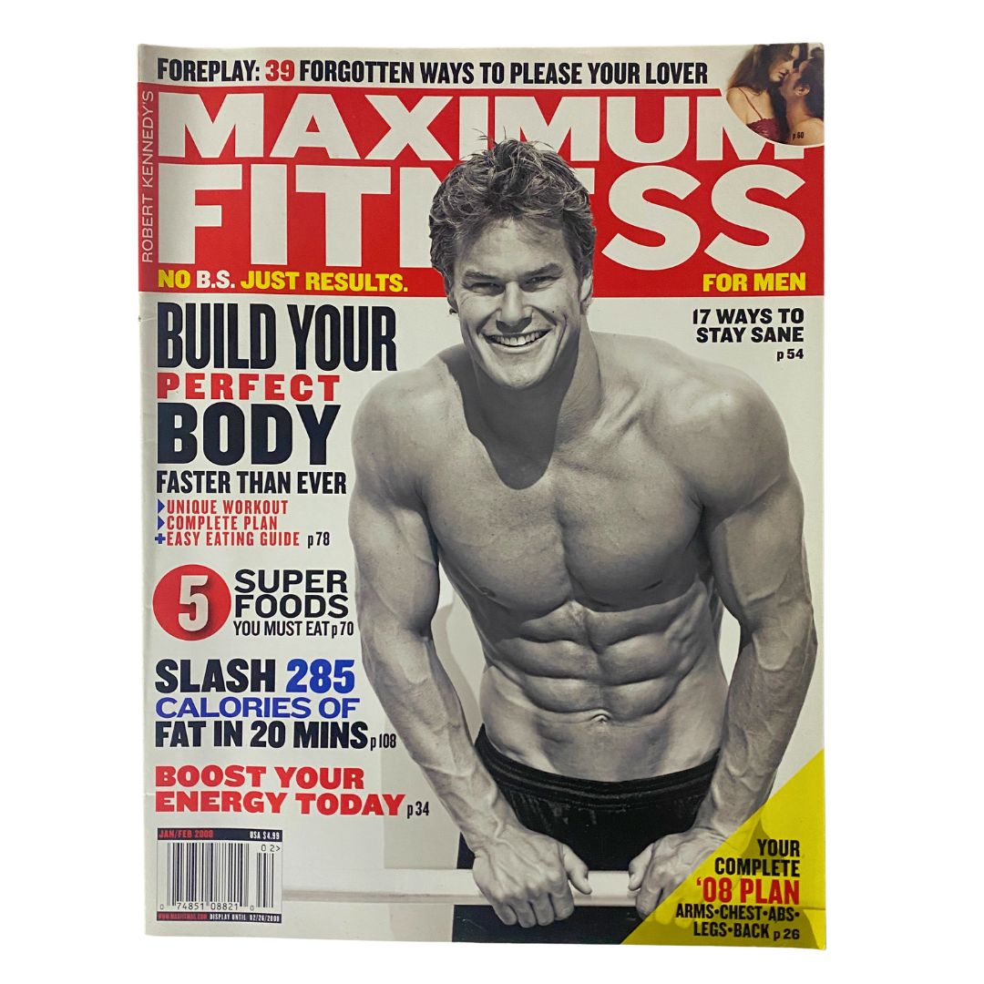 Maximum Fitness Magazine January 2008 The 5 Super Foods You Must Eat No Label VG