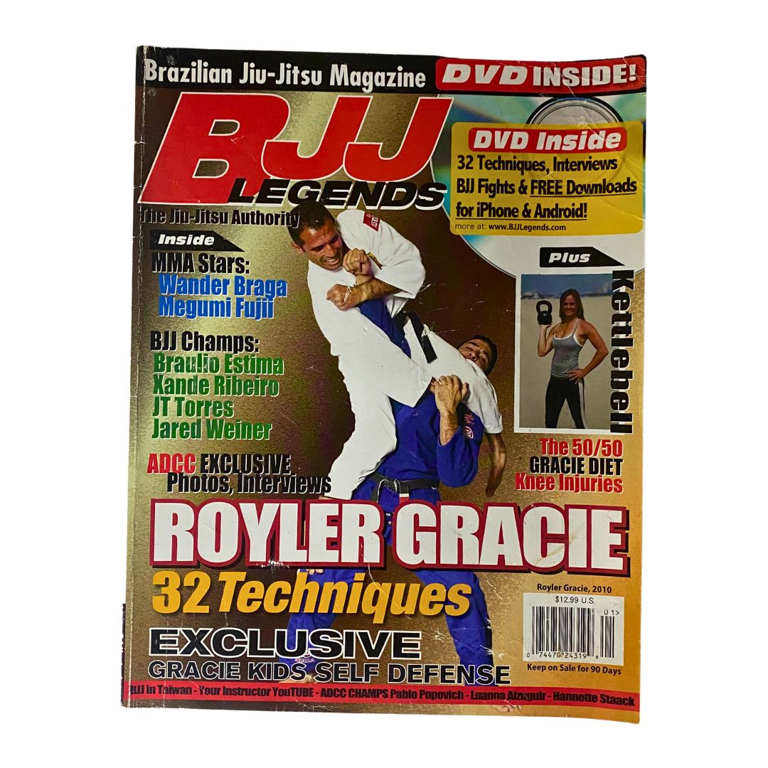 BJJ Legends Magzine 2010 No. 1 Royler Gracie w DVD No Label