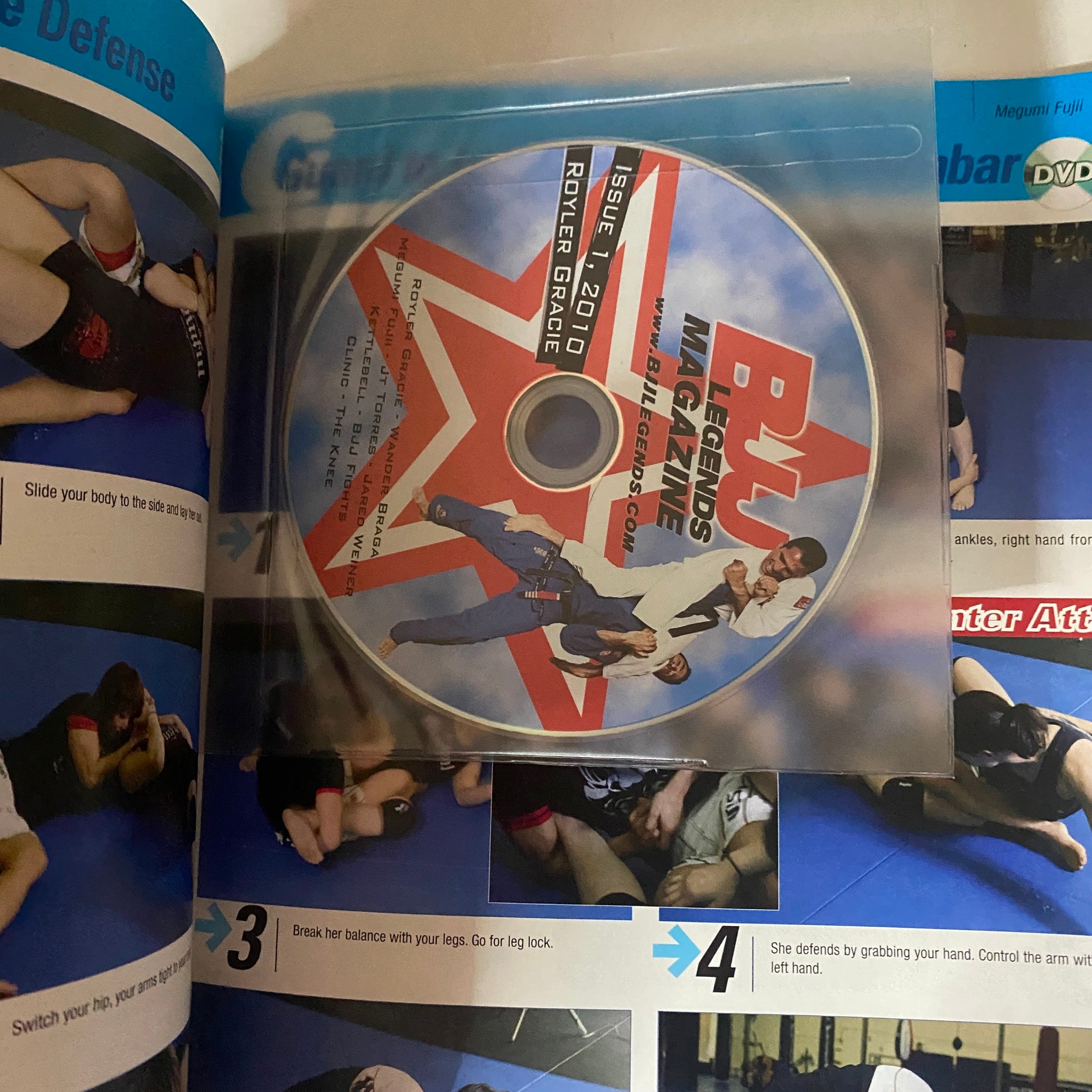 BJJ Legends Magzine 2010 No. 1 Royler Gracie w DVD No Label