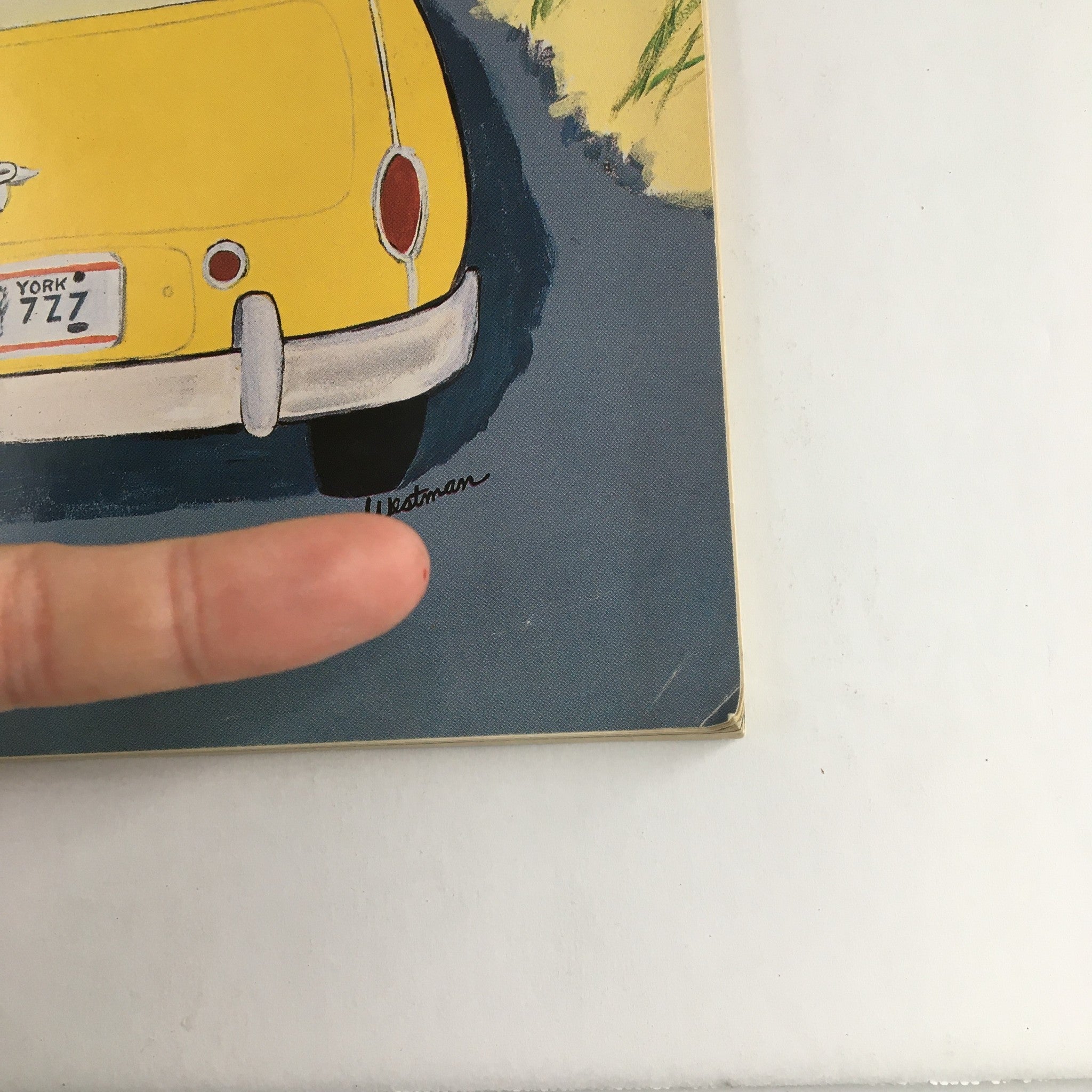 The New Yorker Magazine September 18 1989 Full Theme Cover by Barbara Westman featuring a vintage yellow car and artistic elements.