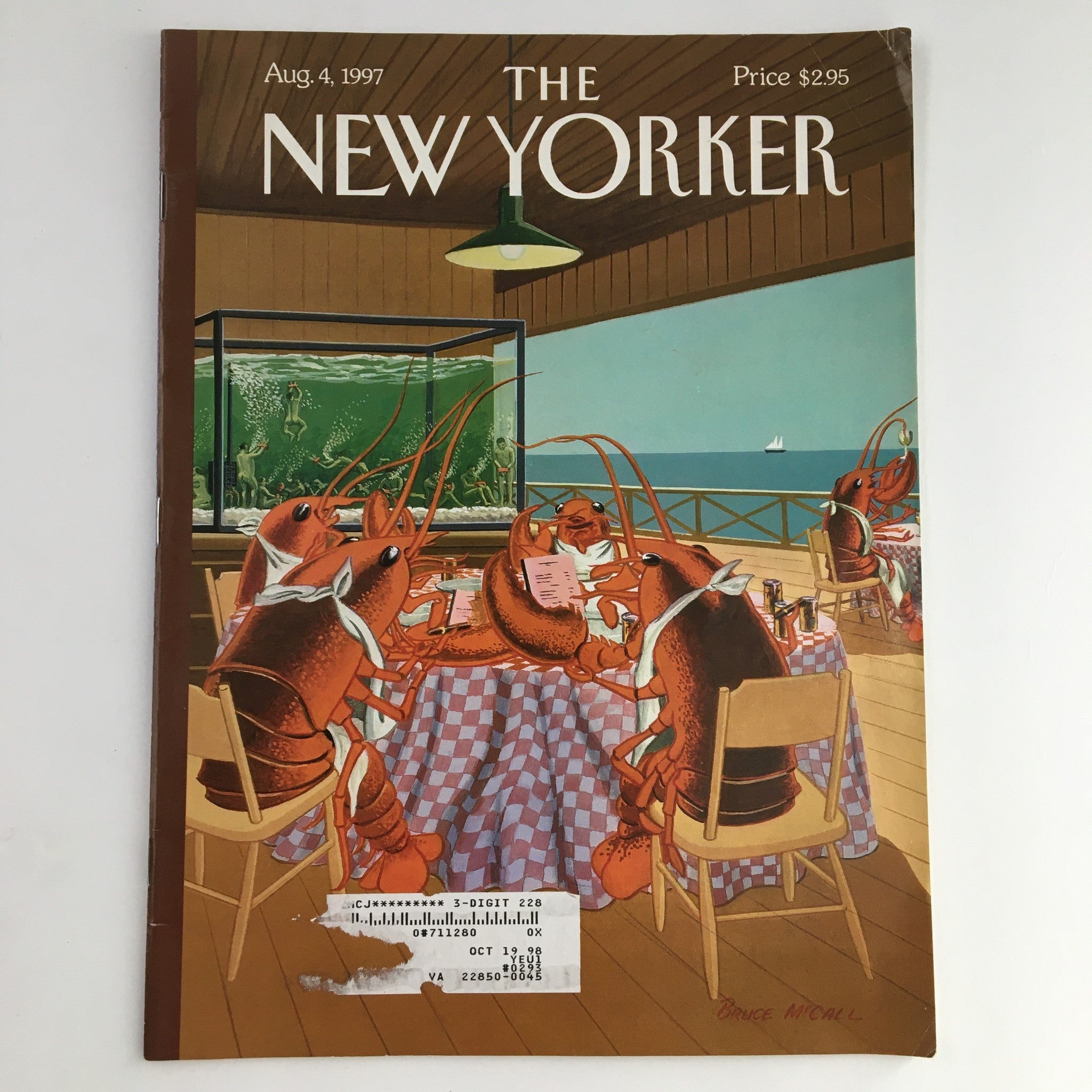 The New Yorker Magazine August 4 1997 Full Theme Cover by Bruce McCall