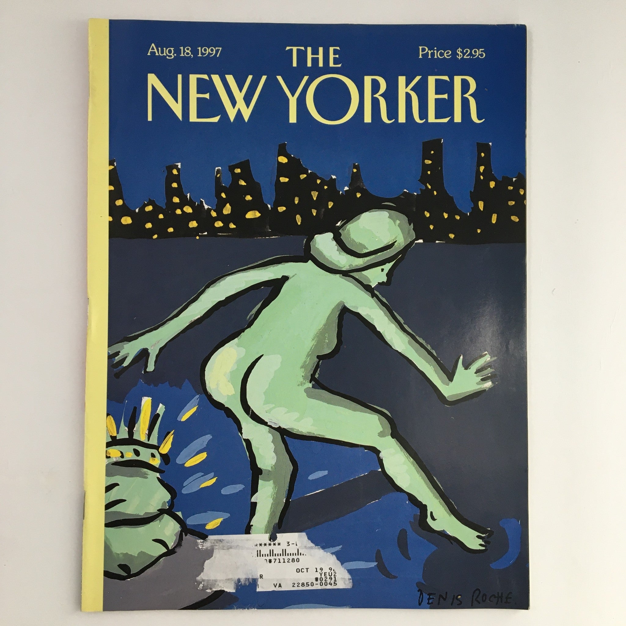 The New Yorker Magazine August 18 1997 Full Theme Cover by Denis Roche