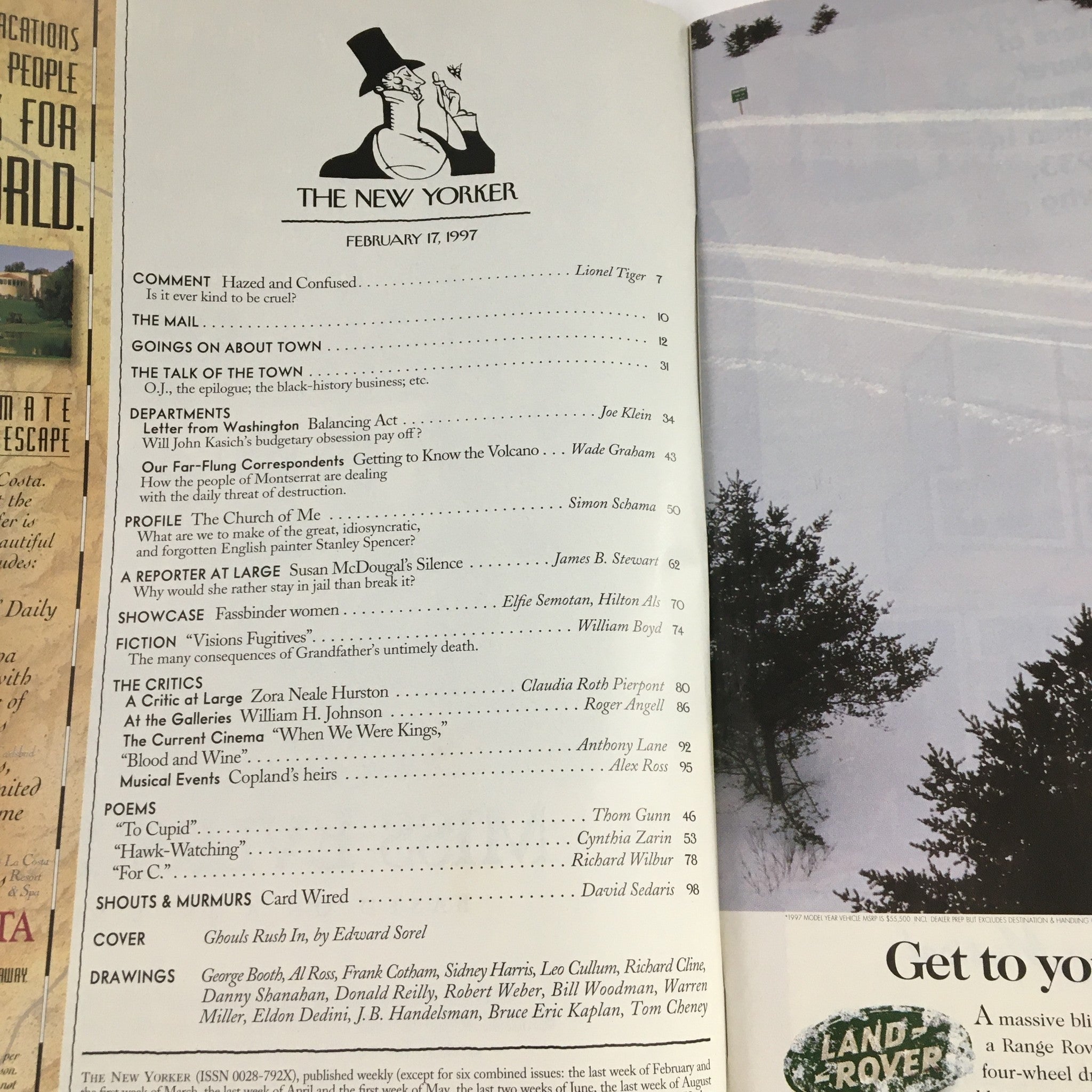 The New Yorker Magazine February 17 1997 Ghouls Rush Theme by Edward Sorel