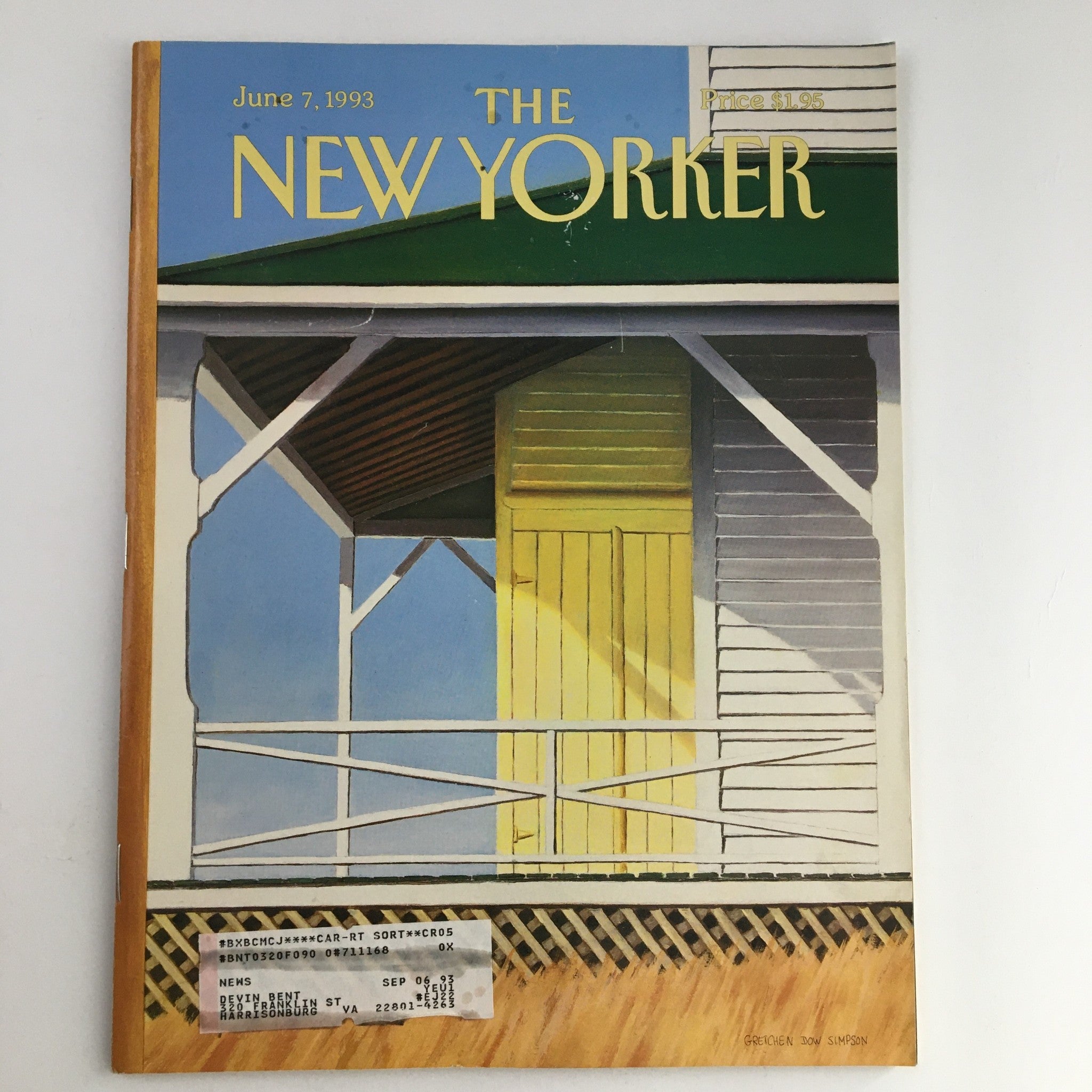 The New Yorker Magazine June 7 1993 Block Island Weekend by Gretchen Dow Simpson