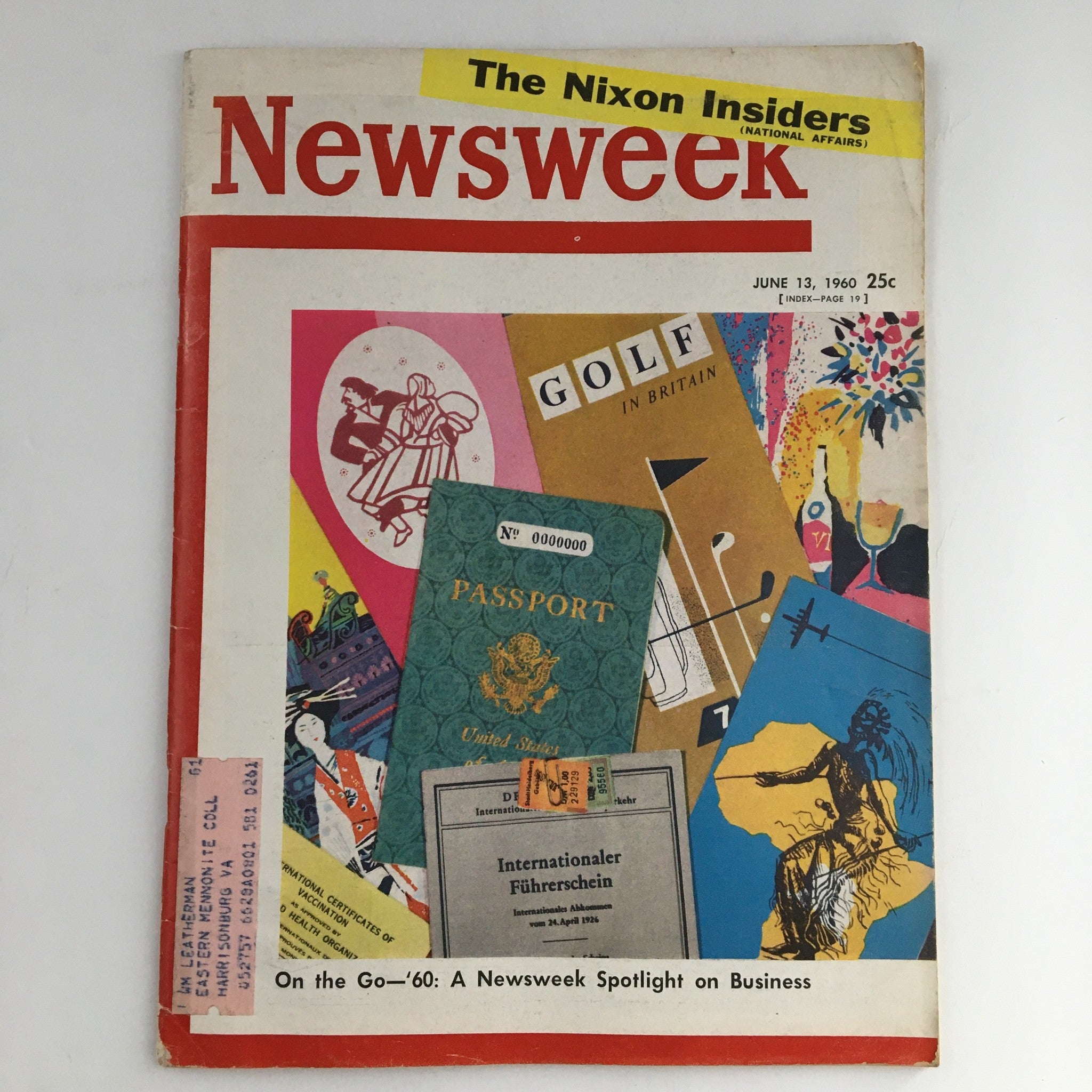 Newsweek Magazine June 13 1960 The Nixon Insiders National Affairs