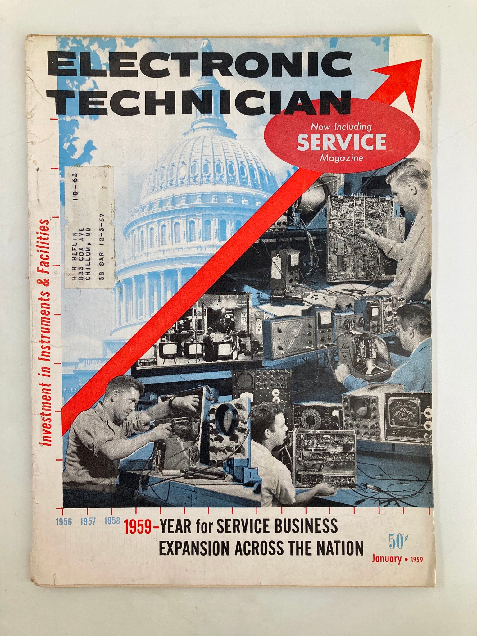 VTG Electronic Technician Magazine January 1959 Economic Growth For The Nation