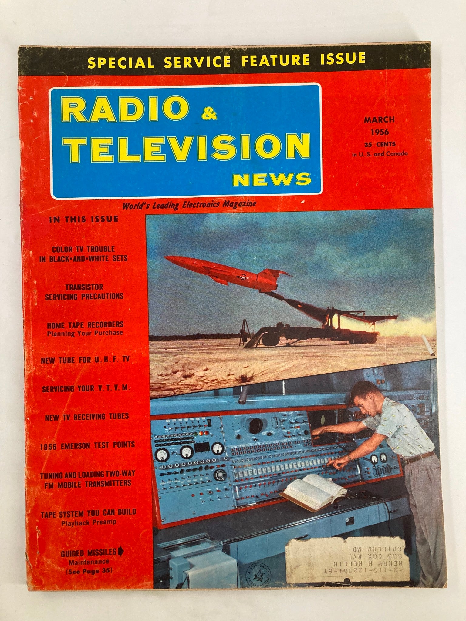 VTG Radio & Television News Magazine March 1956 Transistor Servicing Precautions