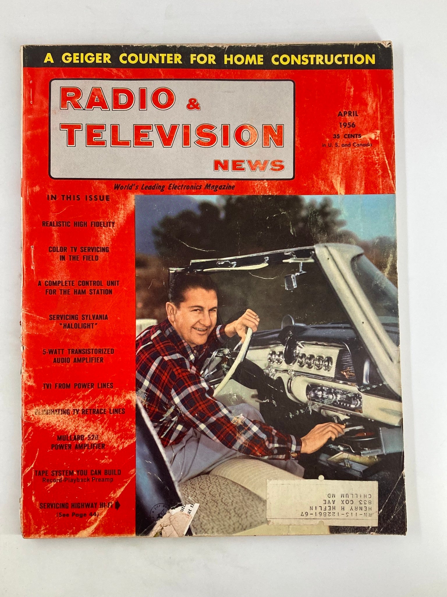 VTG Radio & Television News Magazine April 1956 Servicing Sylvania 'Halolight'