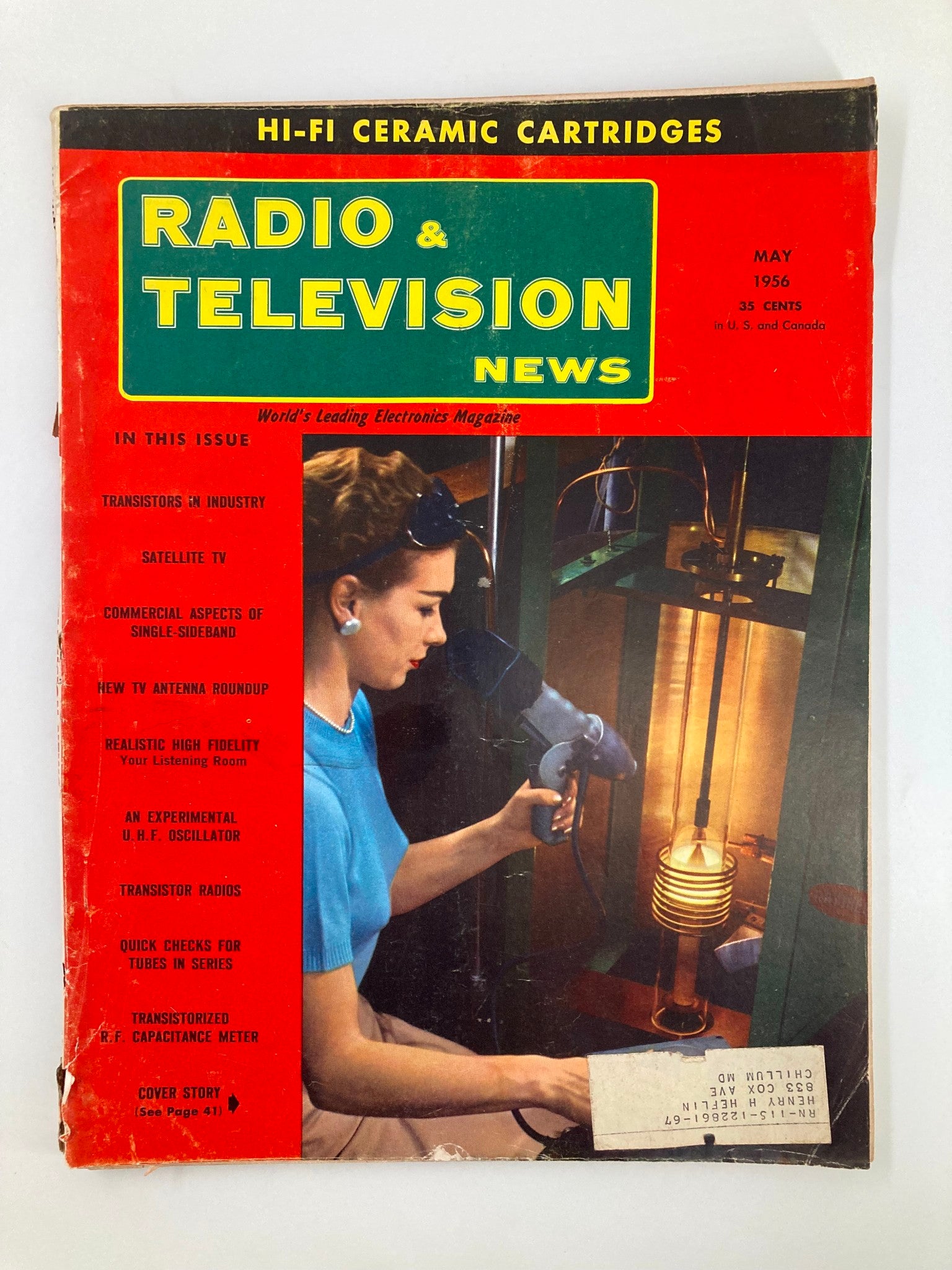 VTG Radio & Television News Magazine May 1956 Realistic High Fidelity