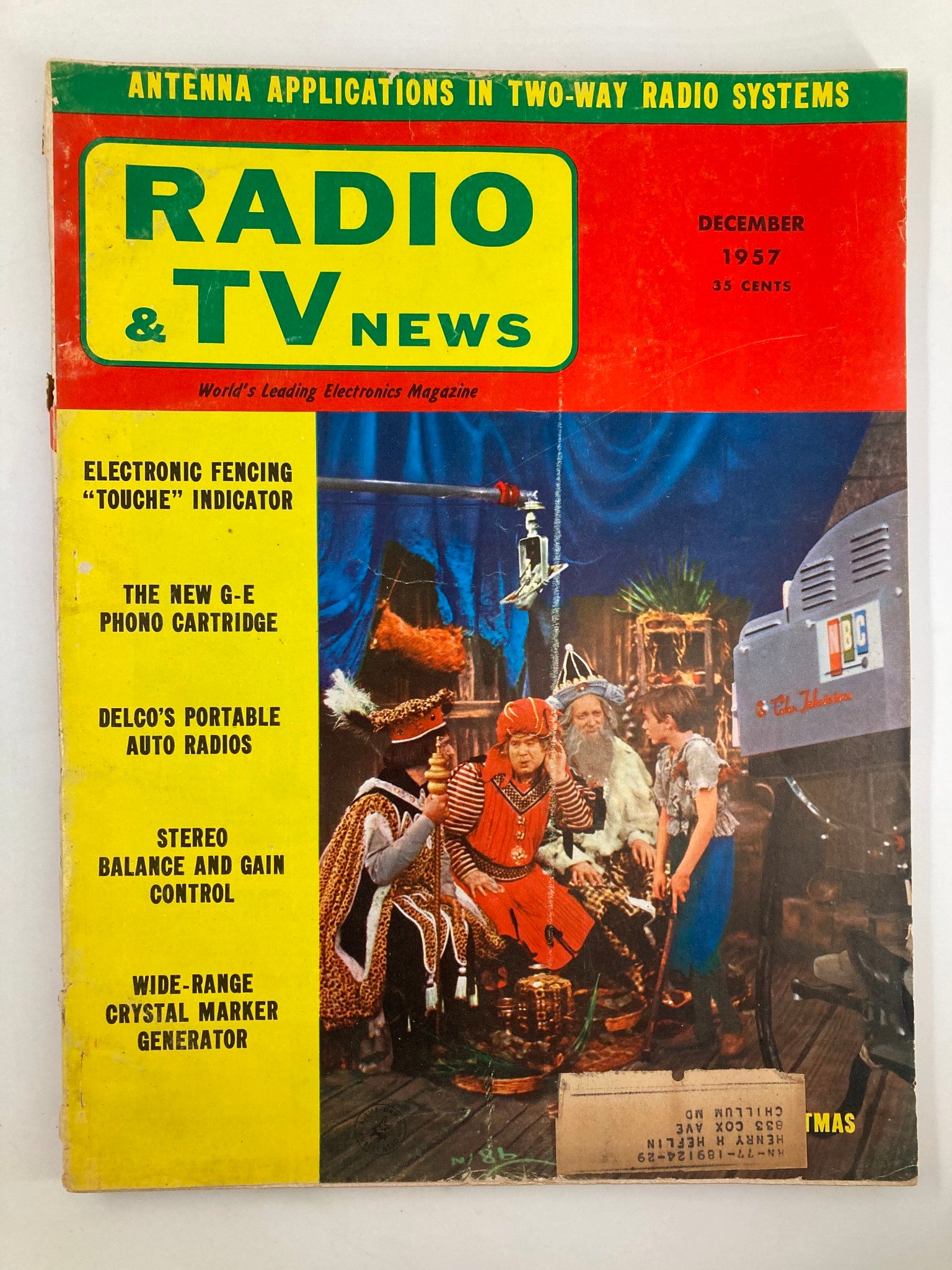 VTG Radio & TV News Magazine December 1957 Electronic Fencing Touche Indicator