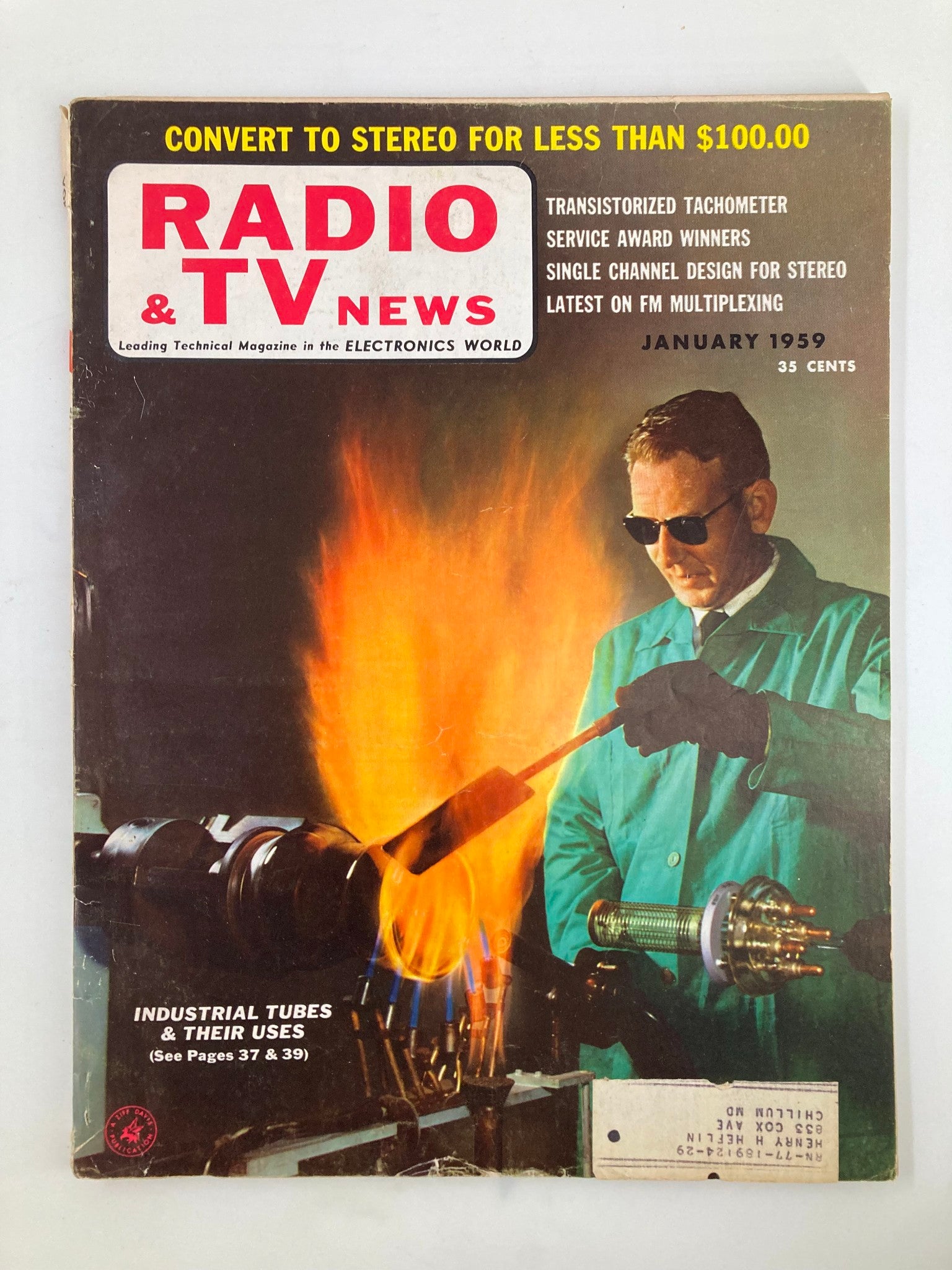 VTG Radio & TV News Magazine January 1959 Industrial Tubes and Their Uses