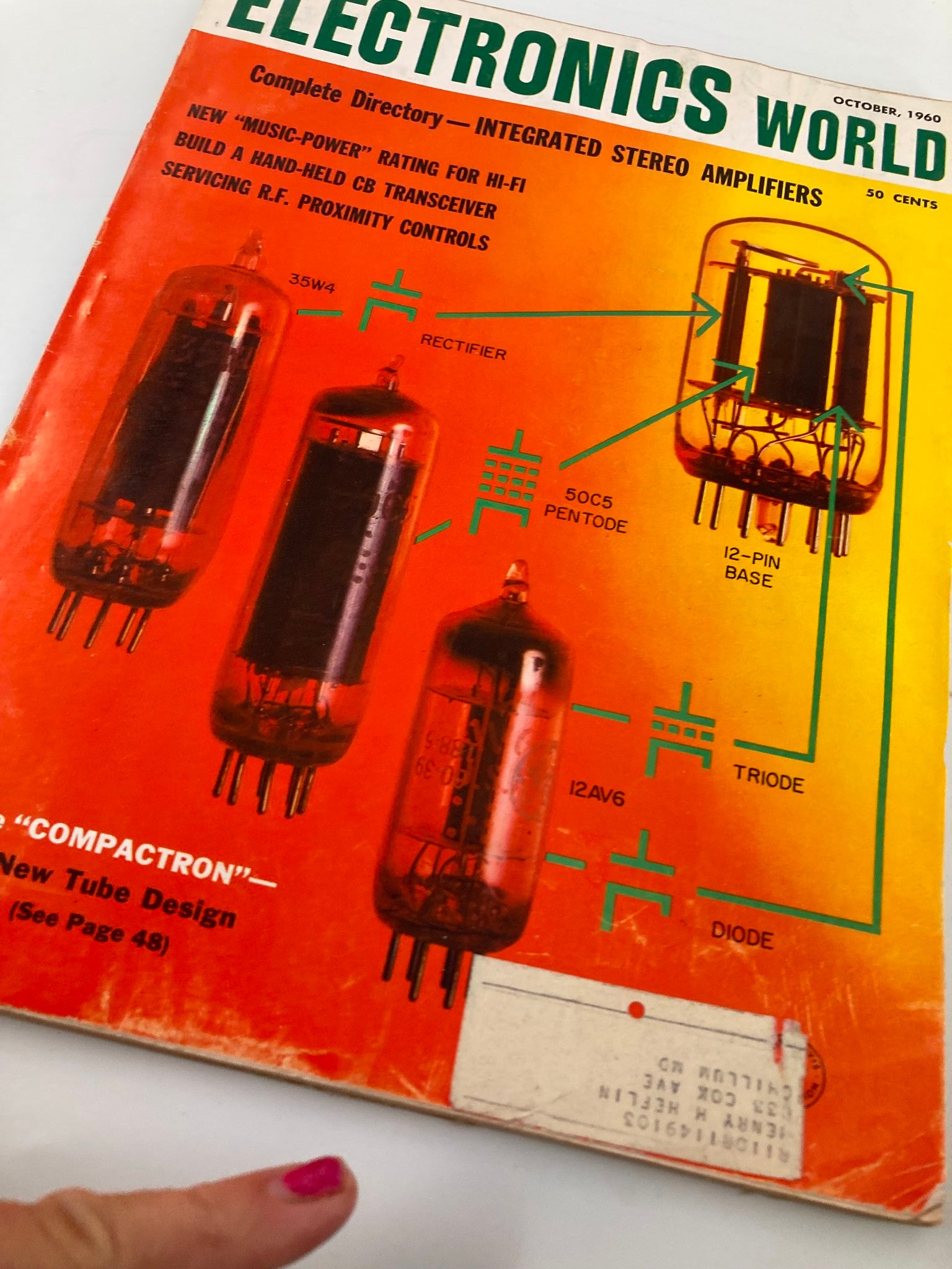 VTG Electronics World Magazine October 1960 The Compactron A New Tube Design