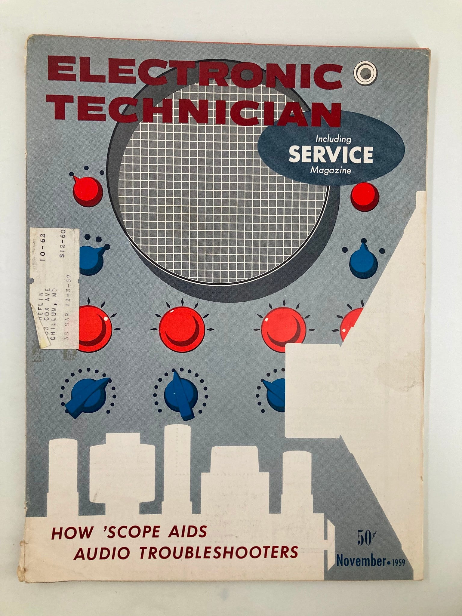 VTG Electronic Technician Magazine November 1959 Scope Aid Audio Troubleshooters