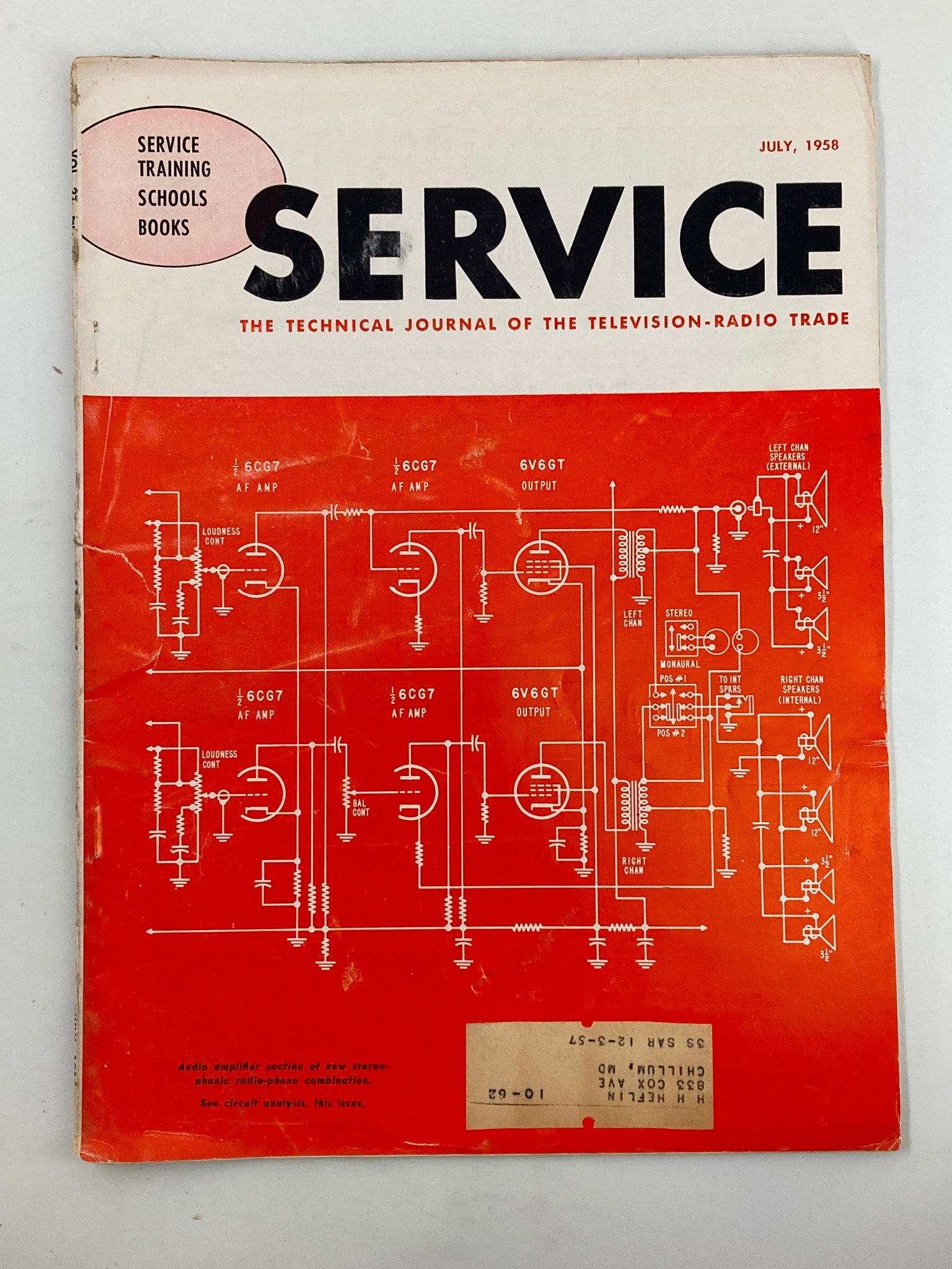 VTG Service Magazine July 1958 Safeguarding Tube Life and Reliability