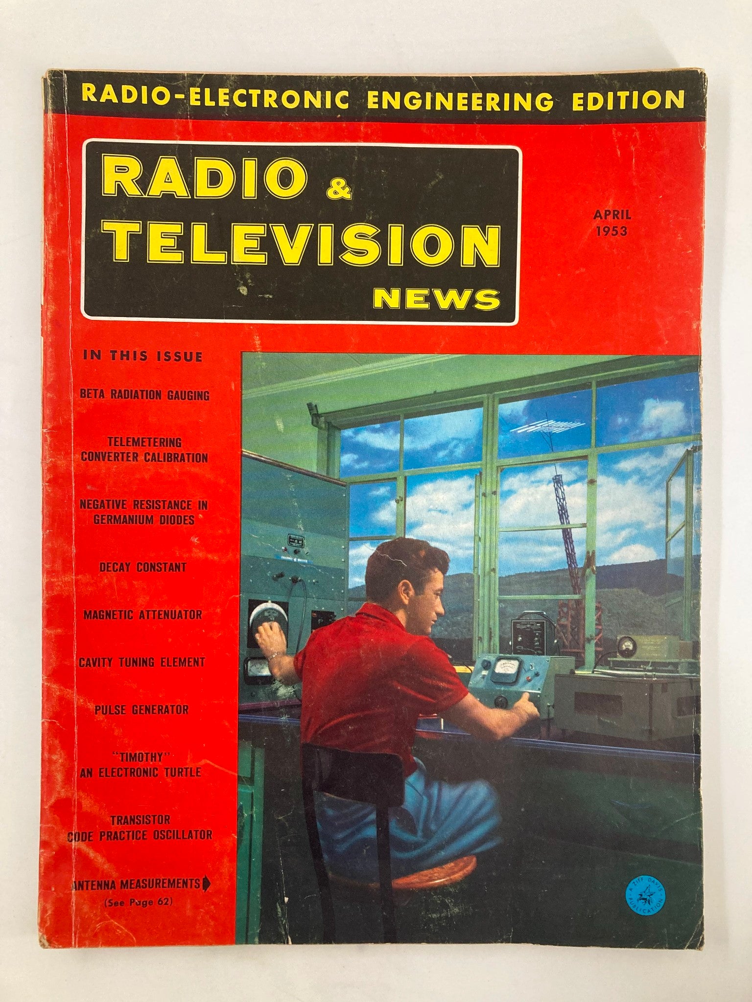 VTG Radio & Television News Magazine April 1953 Beta Radiation Gauging No Label