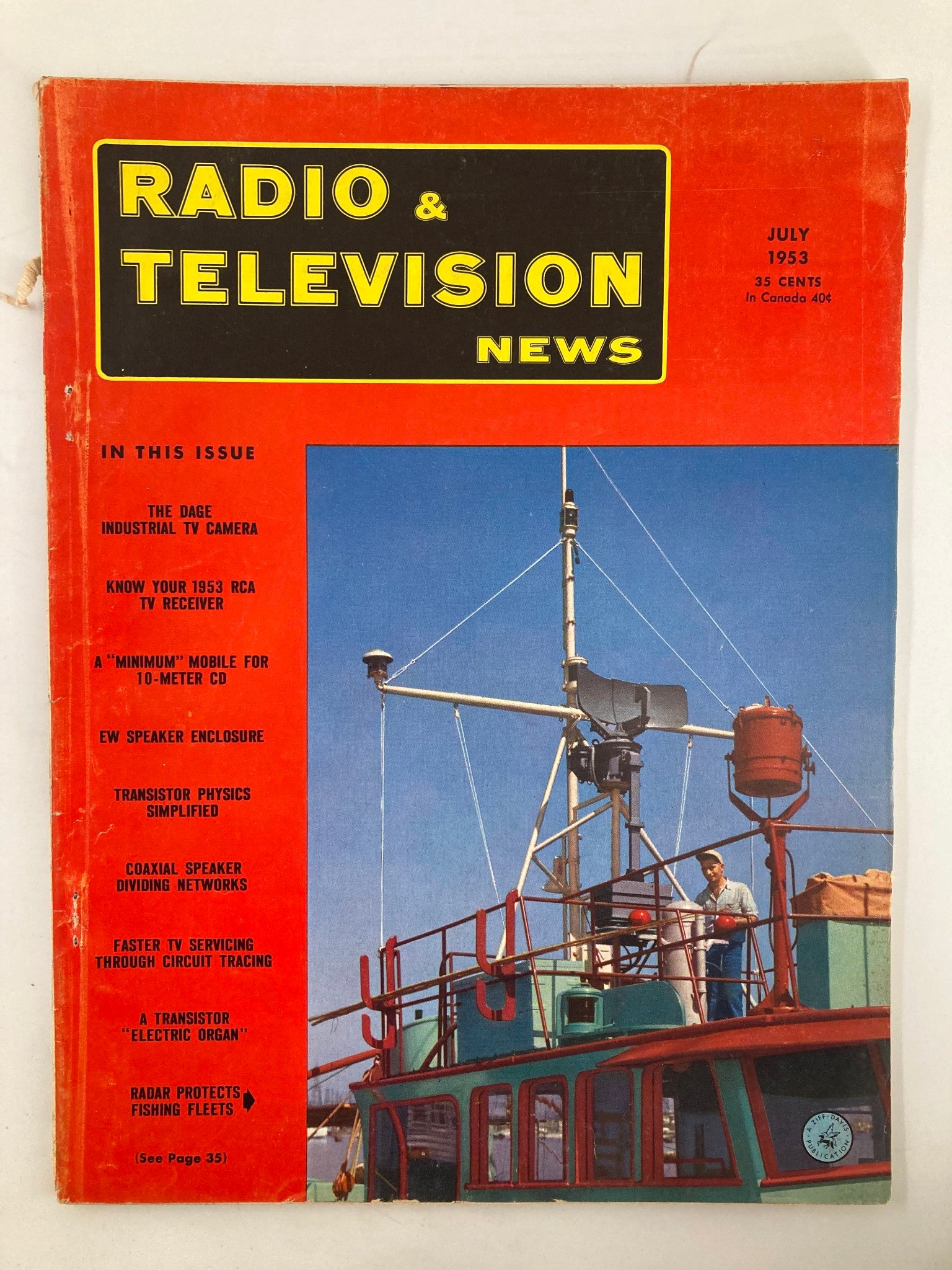 VTG Radio & Television News Magazine July 1953 The Dage Industrial TV Camera