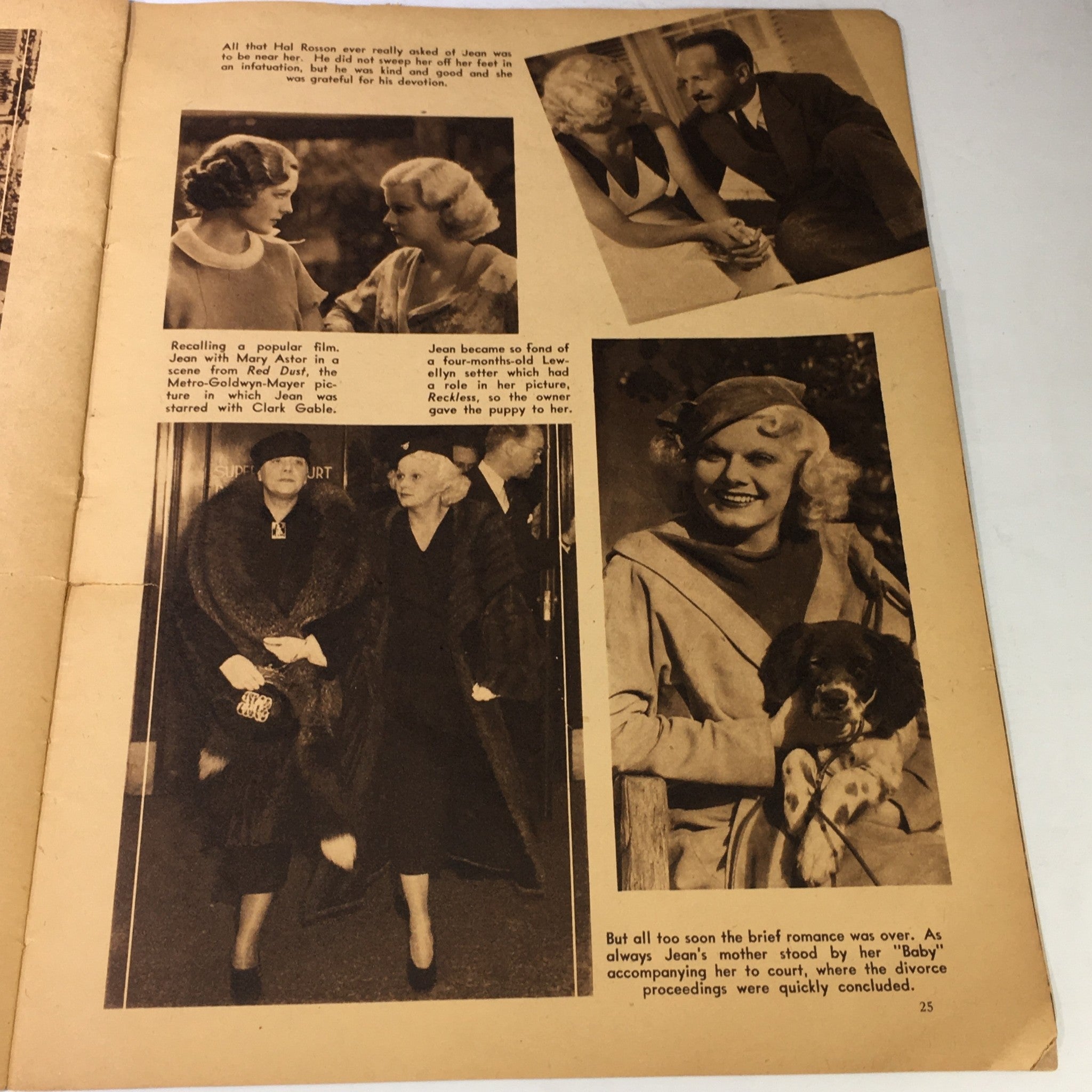 VTG 1937 Jean Harlow's Life Story by Louella O. Parsons / Rochelle Hudson