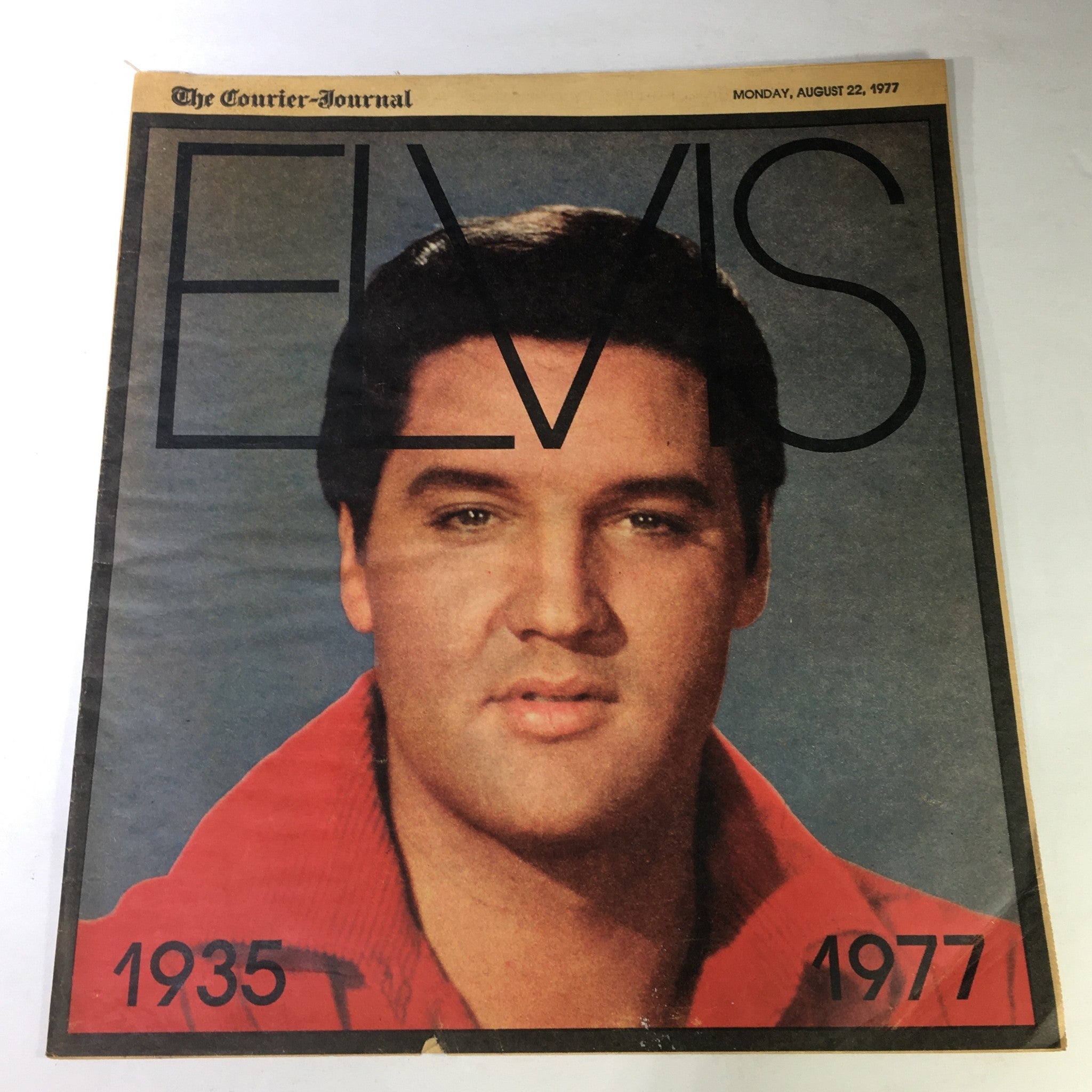 VTG The Courier Journal Magazine August 22 1977 - Elvis Presley 1935 - 1977