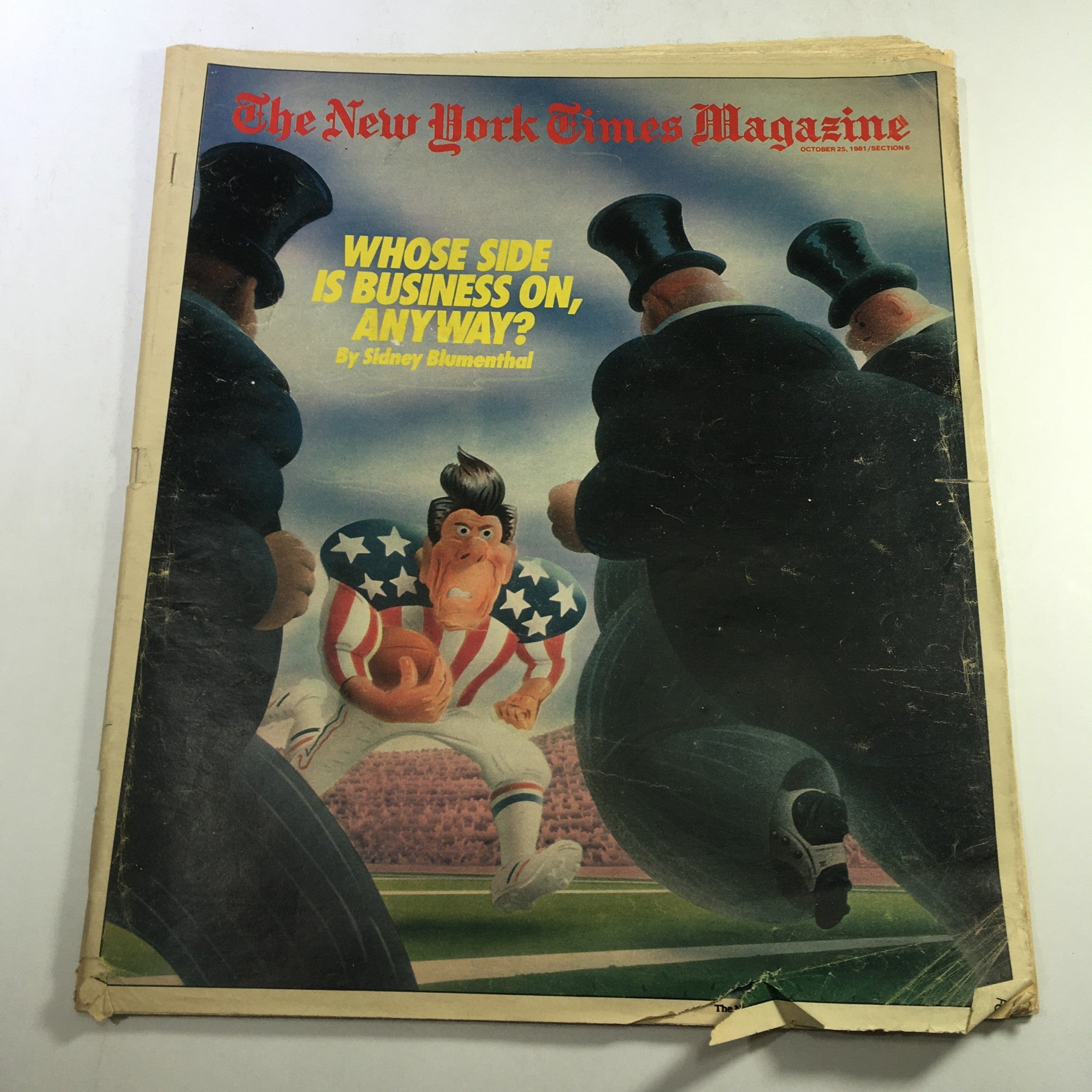 VTG The New York Times Magazine October 25 1981 - Business Article by Sidney B.