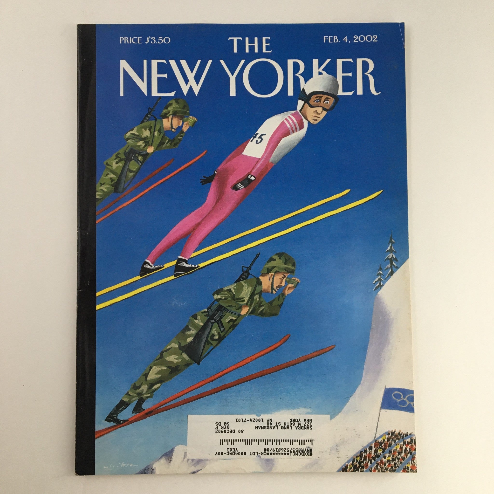 The New Yorker February 4 2002 Full Magazine Theme Cover by Mark Ulriksen