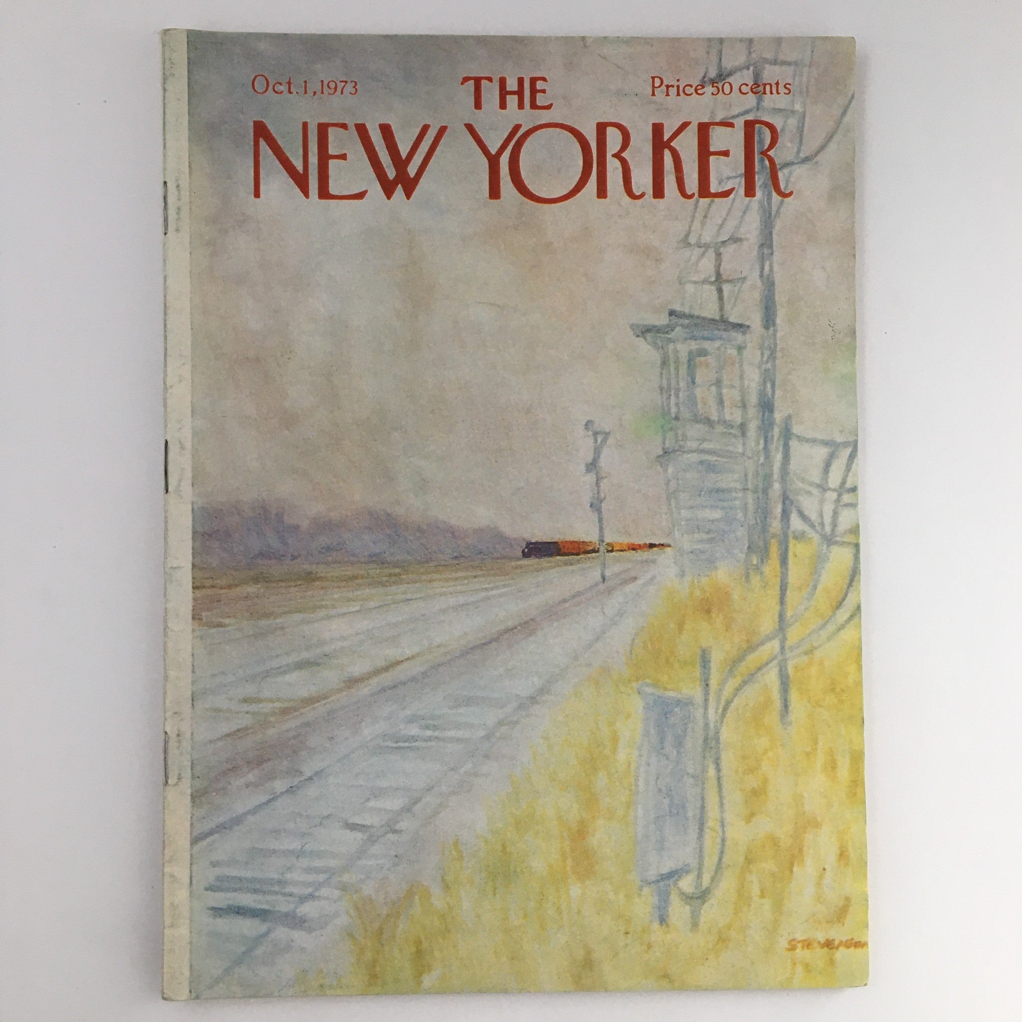 The New Yorker Magazine October 1 1973 Full Theme Cover by James Stevenson