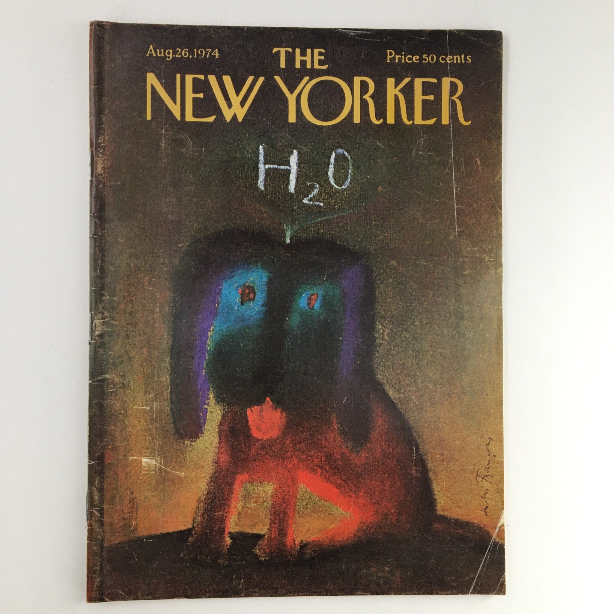 The New Yorker Magazine August 26 1974 Full Theme Cover by Andre Francois