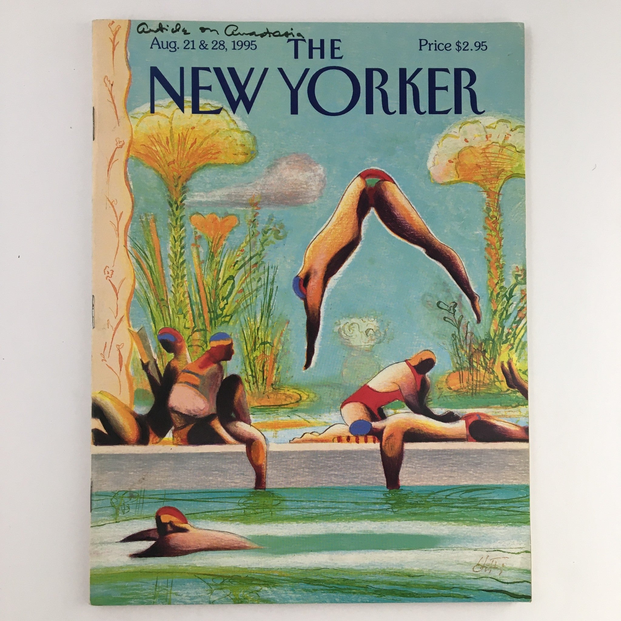 The New Yorker Magazine August 21 1995 Full Theme Cover by Lorenzo Mattotti