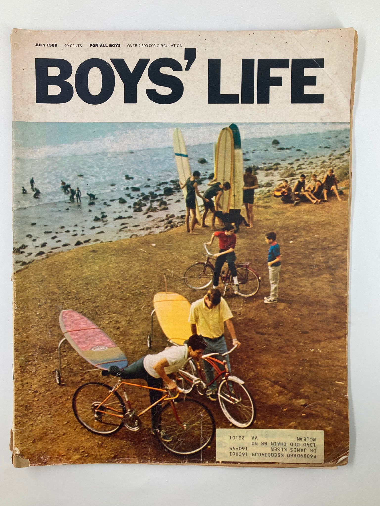 VTG Boys' Life Magazine July 1968 The Wonderful Chain-Gang Car by Ken Purdy