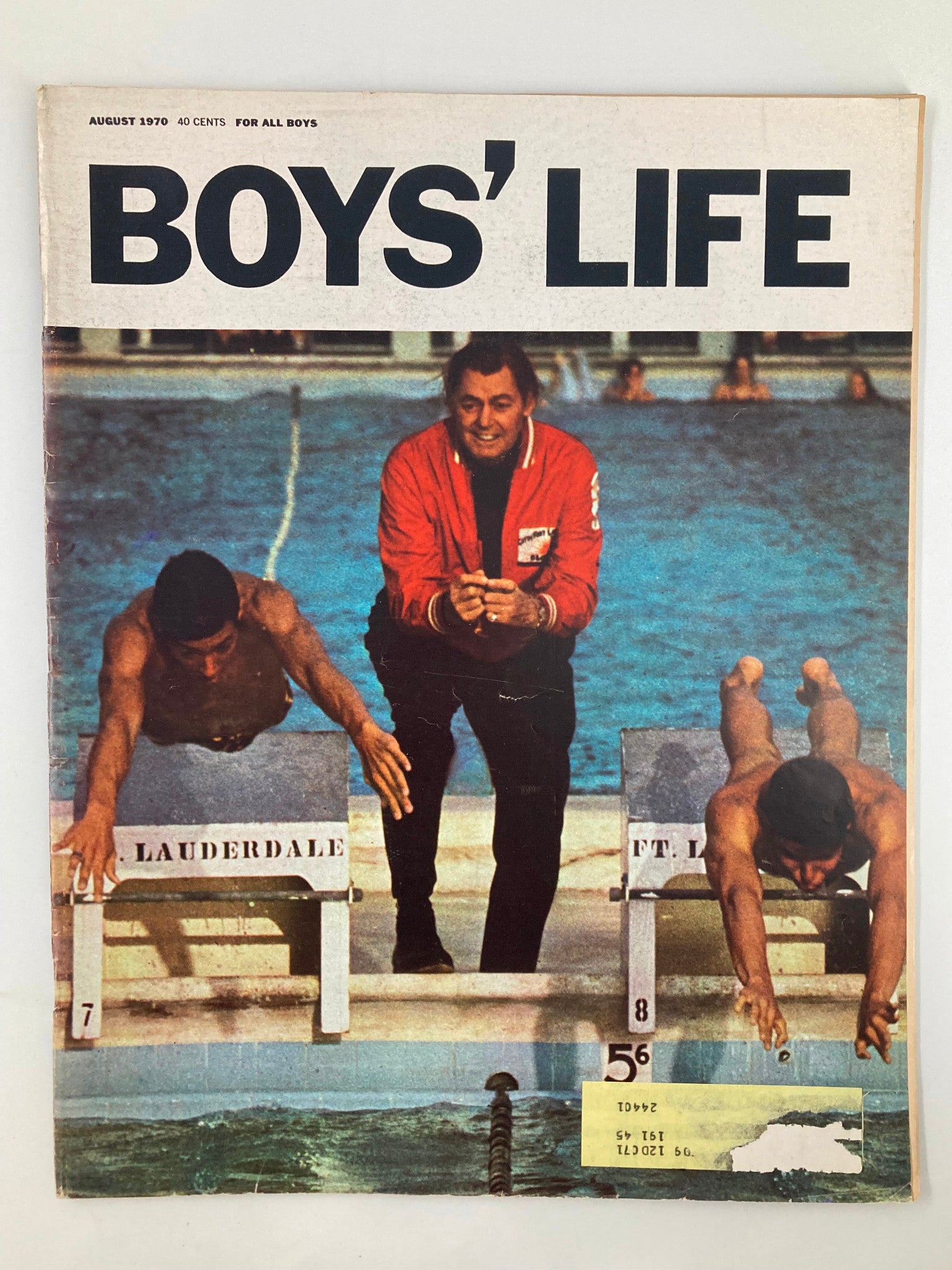 VTG Boys' Life Magazine August 1970 Swim Your Way to Fun and Fame