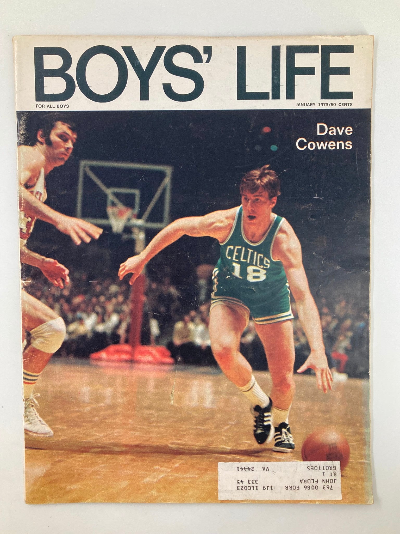 VTG Boys' Life Magazine January 1973 Dave Cowens with Louis Sabin in Teamwork