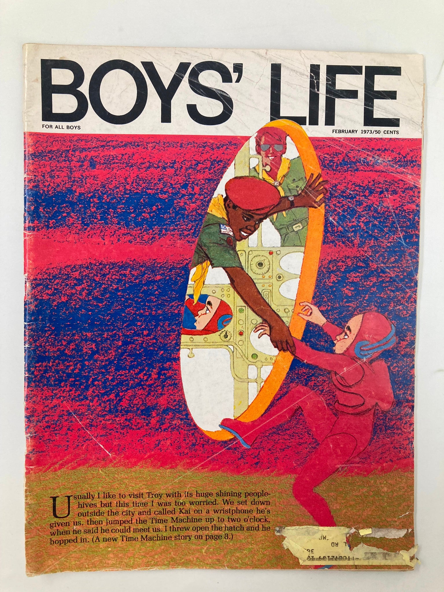 VTG Boys' Life Magazine February 1973 By The Light of the Midnight Sun