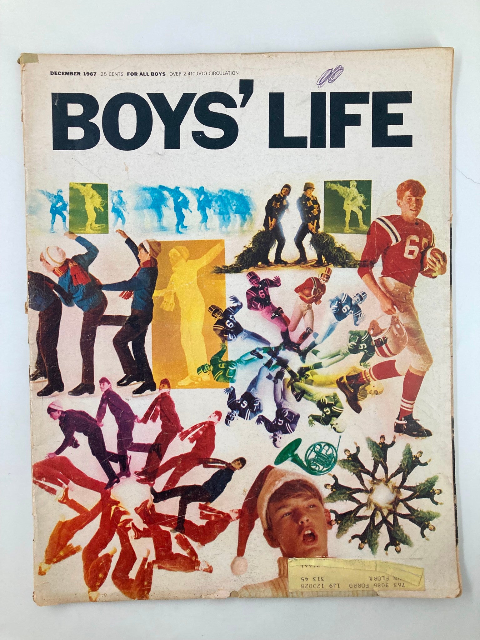 VTG Boys' Life Magazine December 1967 Quarterback - A Tough Position to Tackle