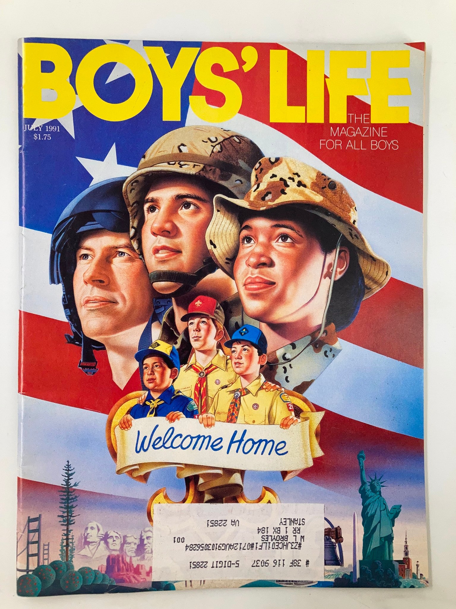 Boys' Life Magazine July 1991 Lodging of Soldiers Restricted