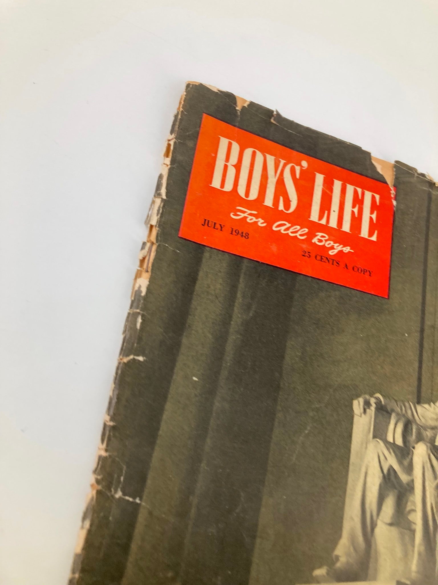 VTG Boys' Life Magazine July 1948 Lincoln Memorial in Our Nation's Capital